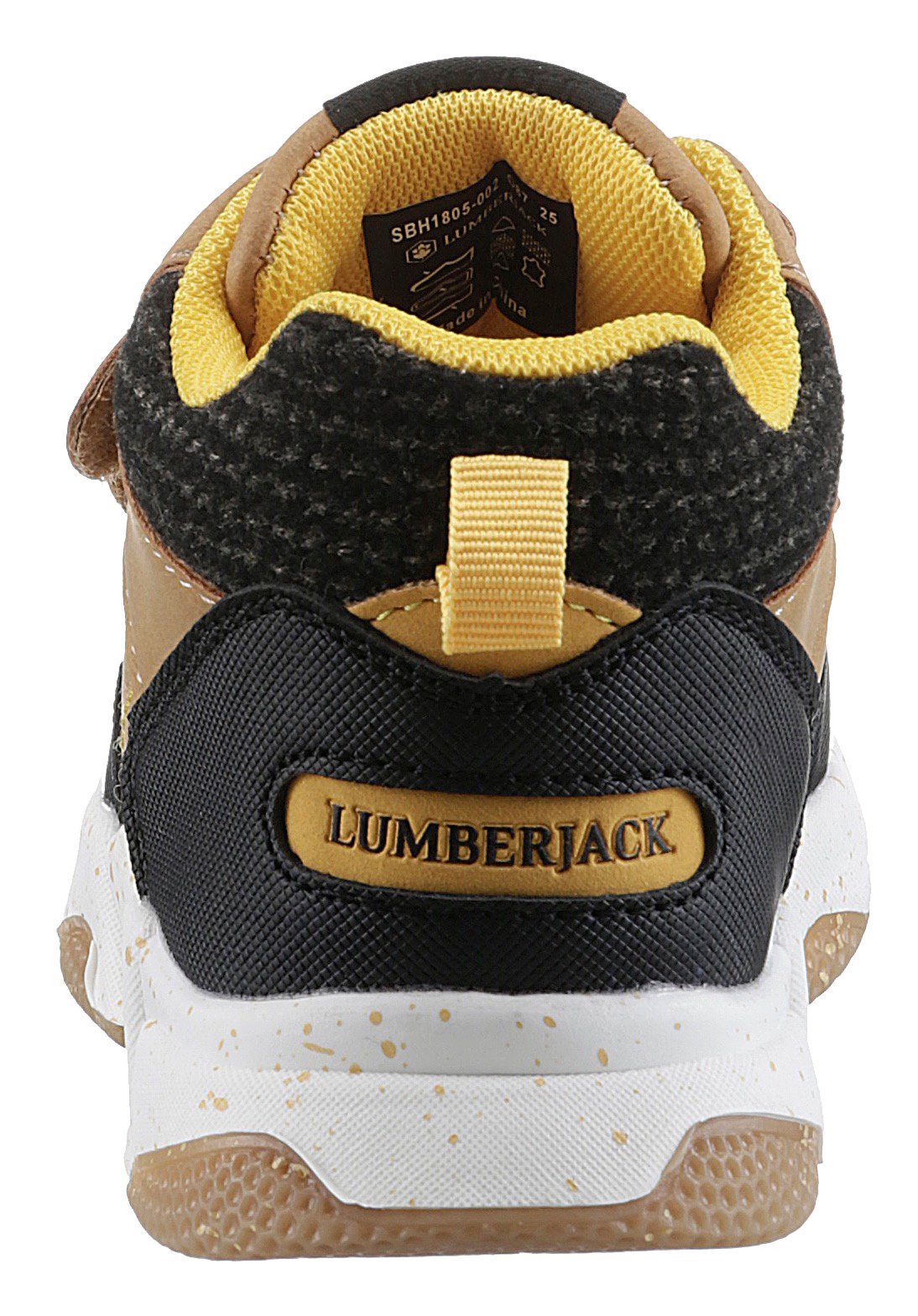 camelfarben-schwarz LUMBERJACK gepolstertem mit Schaftrand Sneaker