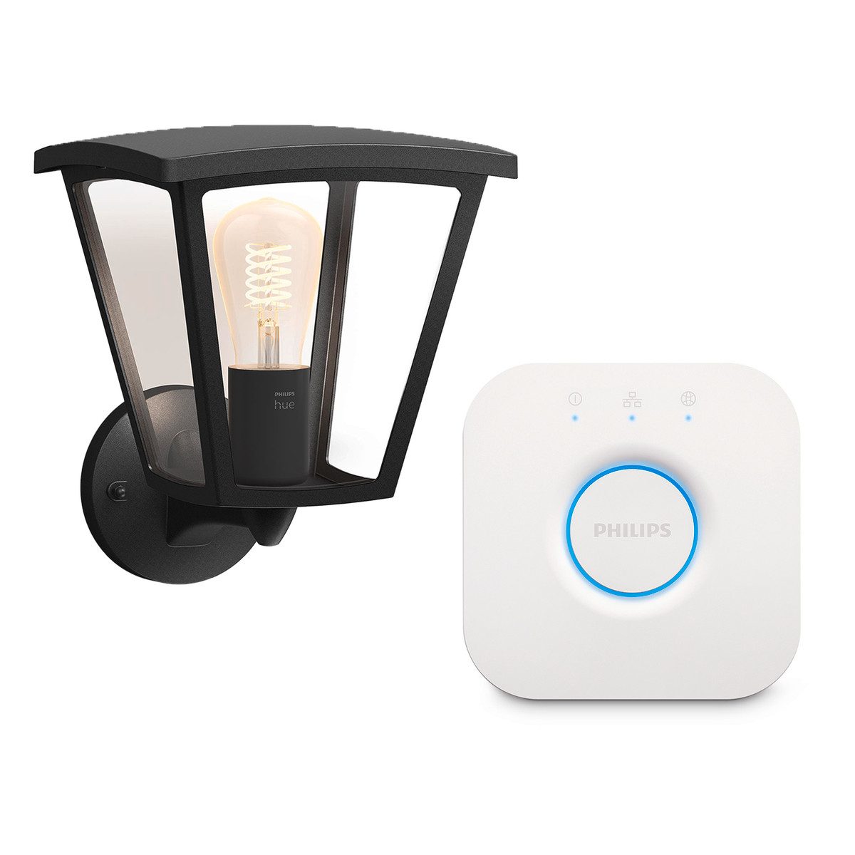 Philips Hue Smarte LED-Leuchte smart Home LED Wandleuchte schwarz