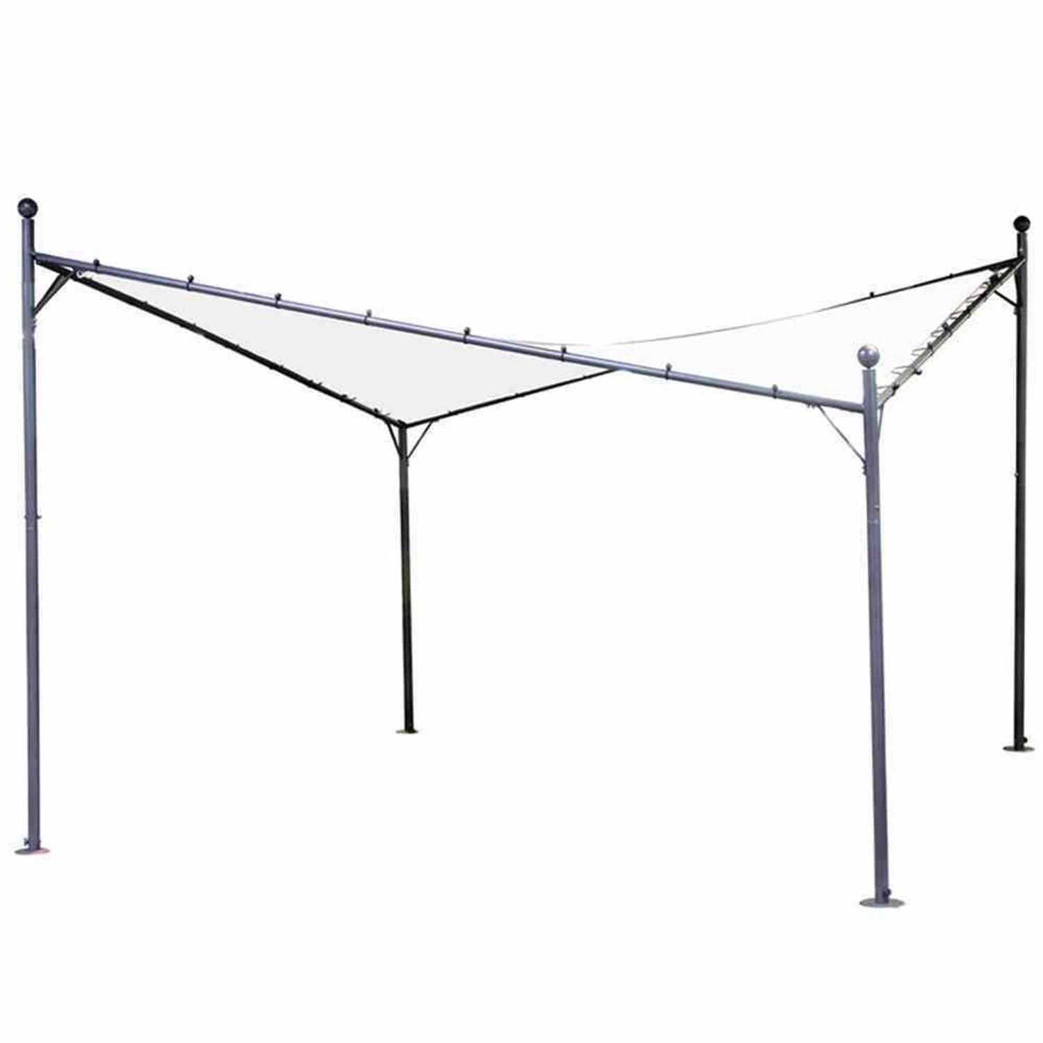 Siena Garden Pavillon Dachbezug weiß zu Pavillon Berlino 4x4m, Bezug aus Polyester, PU-besch