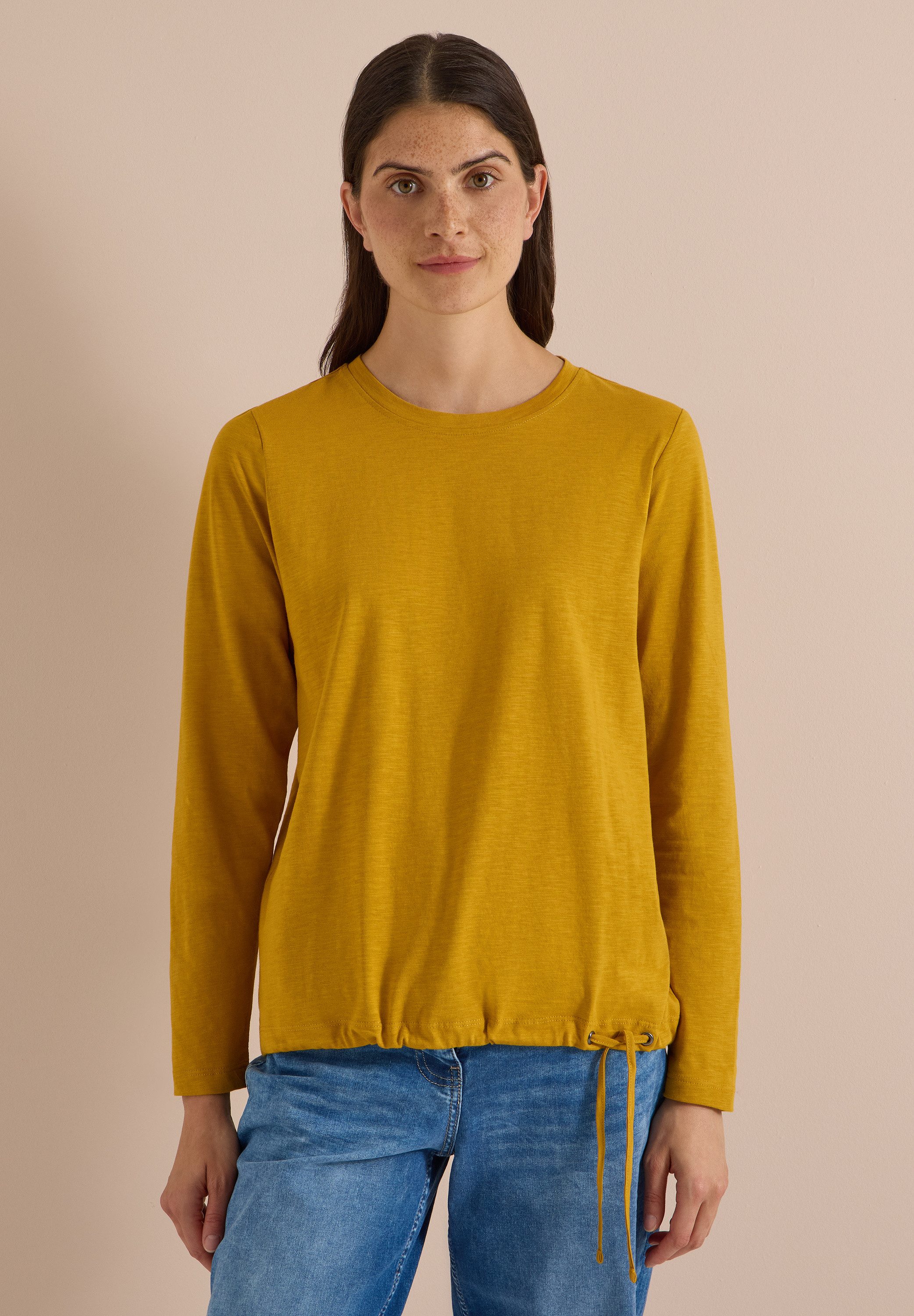 CECIL Langarmshirt aus reiner Baumwolle