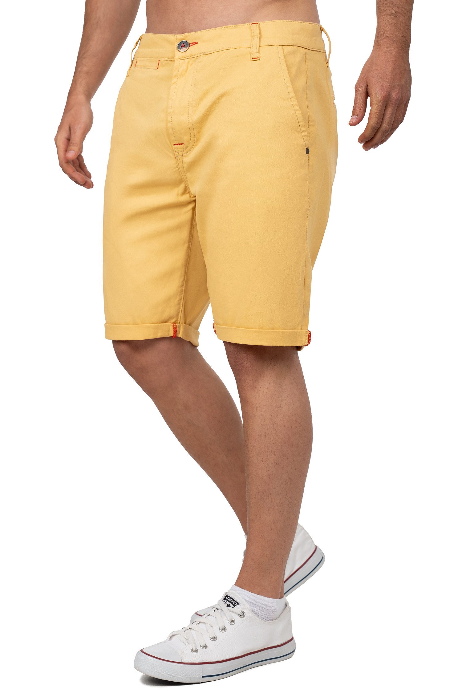 Cipo & Baxx Shorts Herren Regular Fit Kurze Hose Logo-Detail BA-CK272 Stretch-Anteil für extra Komfort