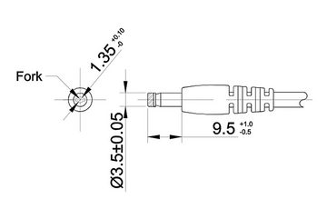 Poppstar Steckernetzteil 12V 2A (UK Stecker) Stromadapter Universal-Netzteil (UK-Adapter für externe Festplatten-Gehäuse, Dockingstation uvm., 150cm)