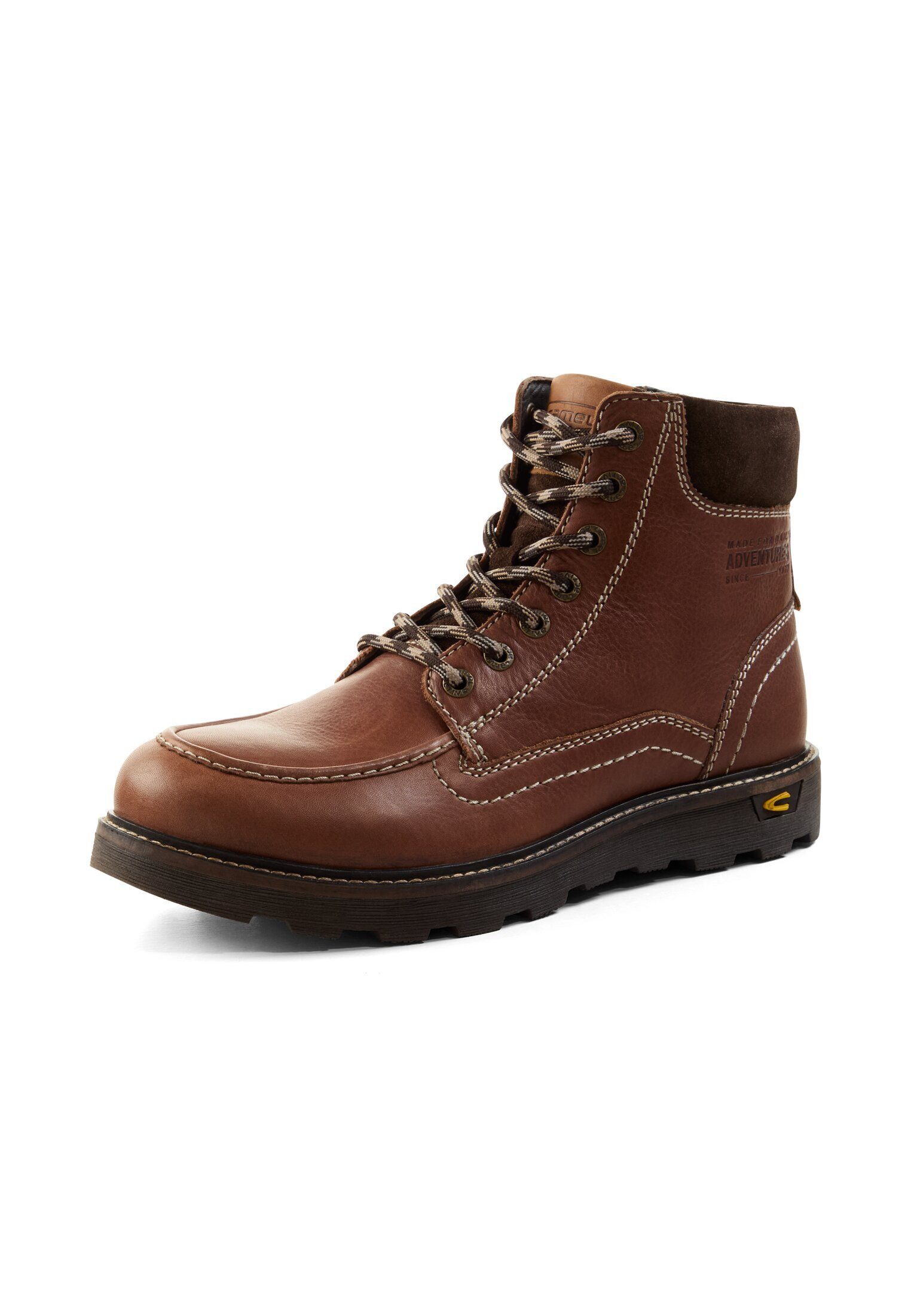 camel active Boot aus Leder Schnürschuh