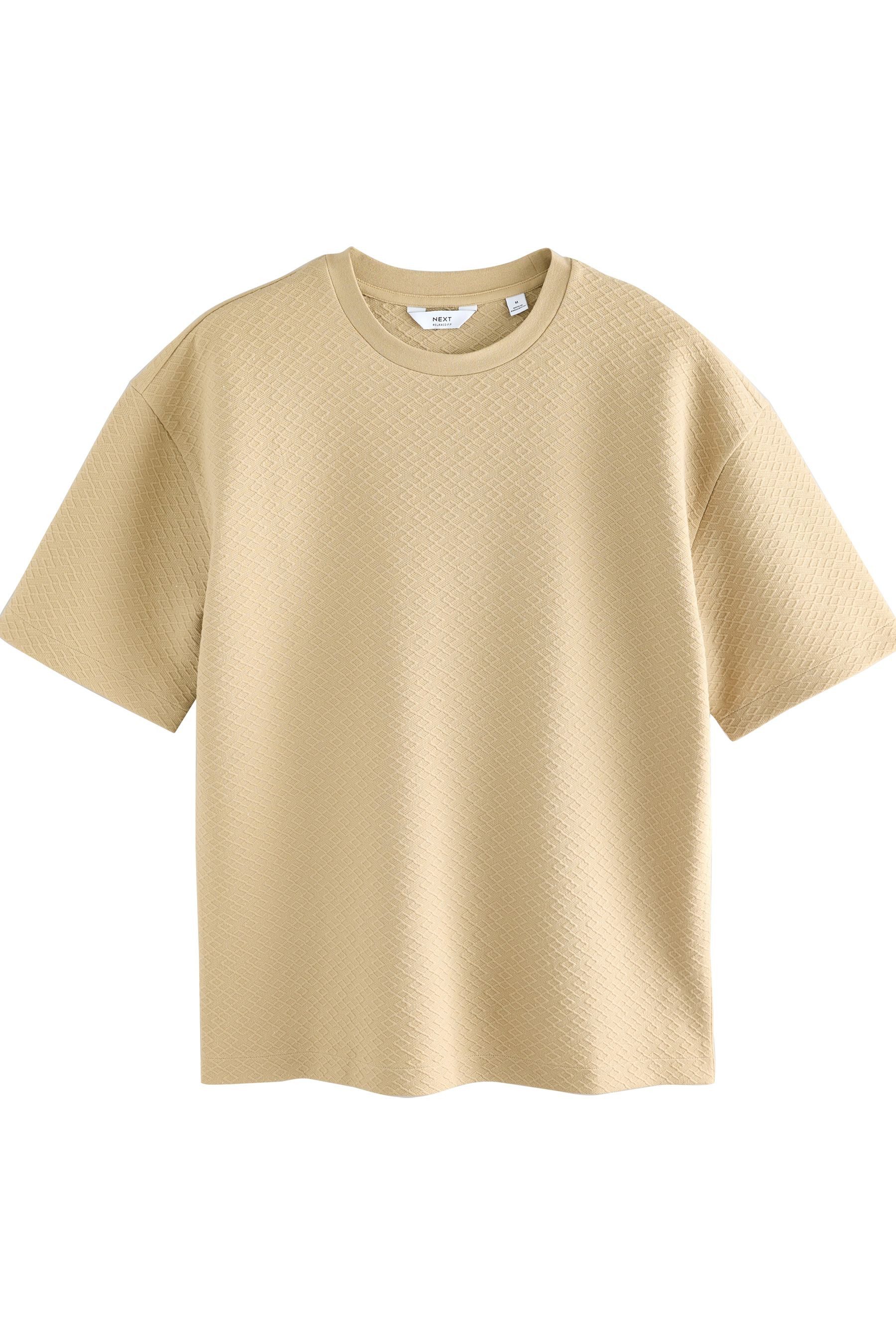 Next T-Shirt Edles strukturiertes T-Shirt (1-tlg) günstig online kaufen