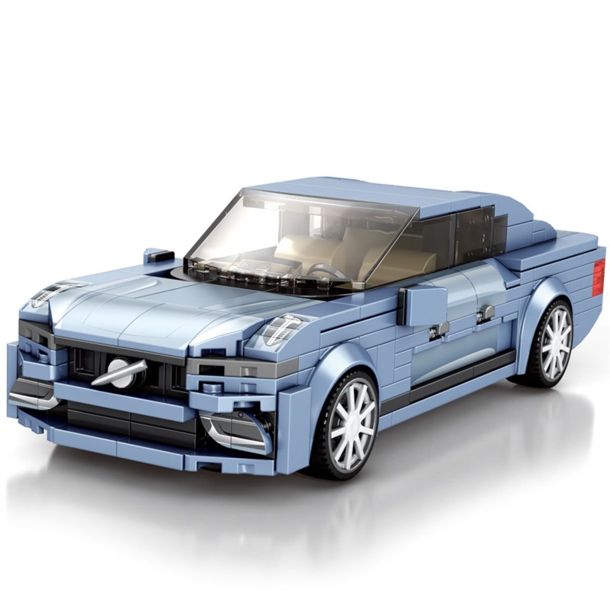 Reobrix 817 Spielbausteine, (Klemmbaustein Set, 387 St., 387-teiliges Fahrzeugmodell im Maßstab 1:24), Moderne Limousine im Maßstab 1:24