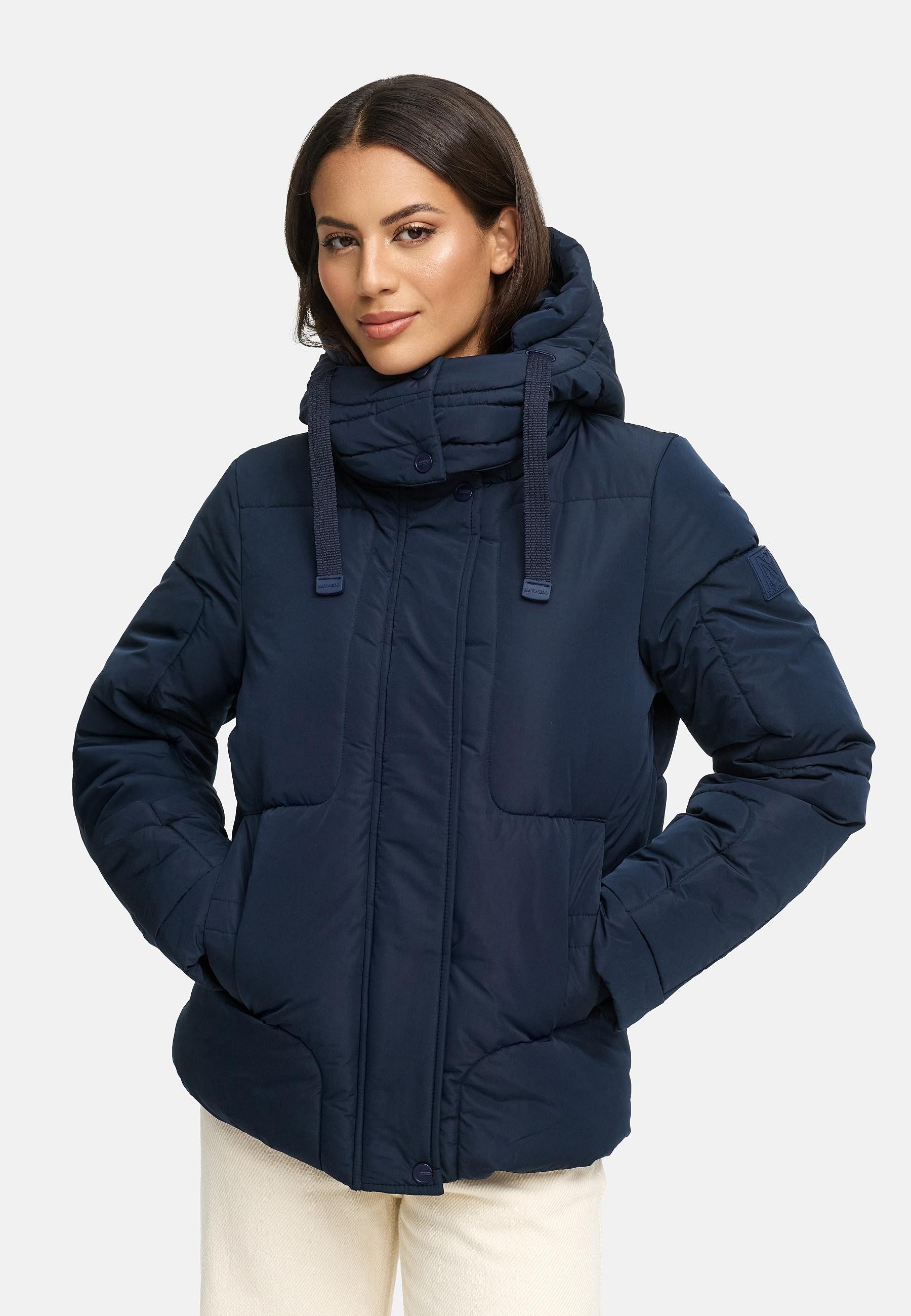 Navahoo Steppjacke Zauberlicht 14 Winterjacke mit abnehmbarer Kapuze und Fleece-Futter