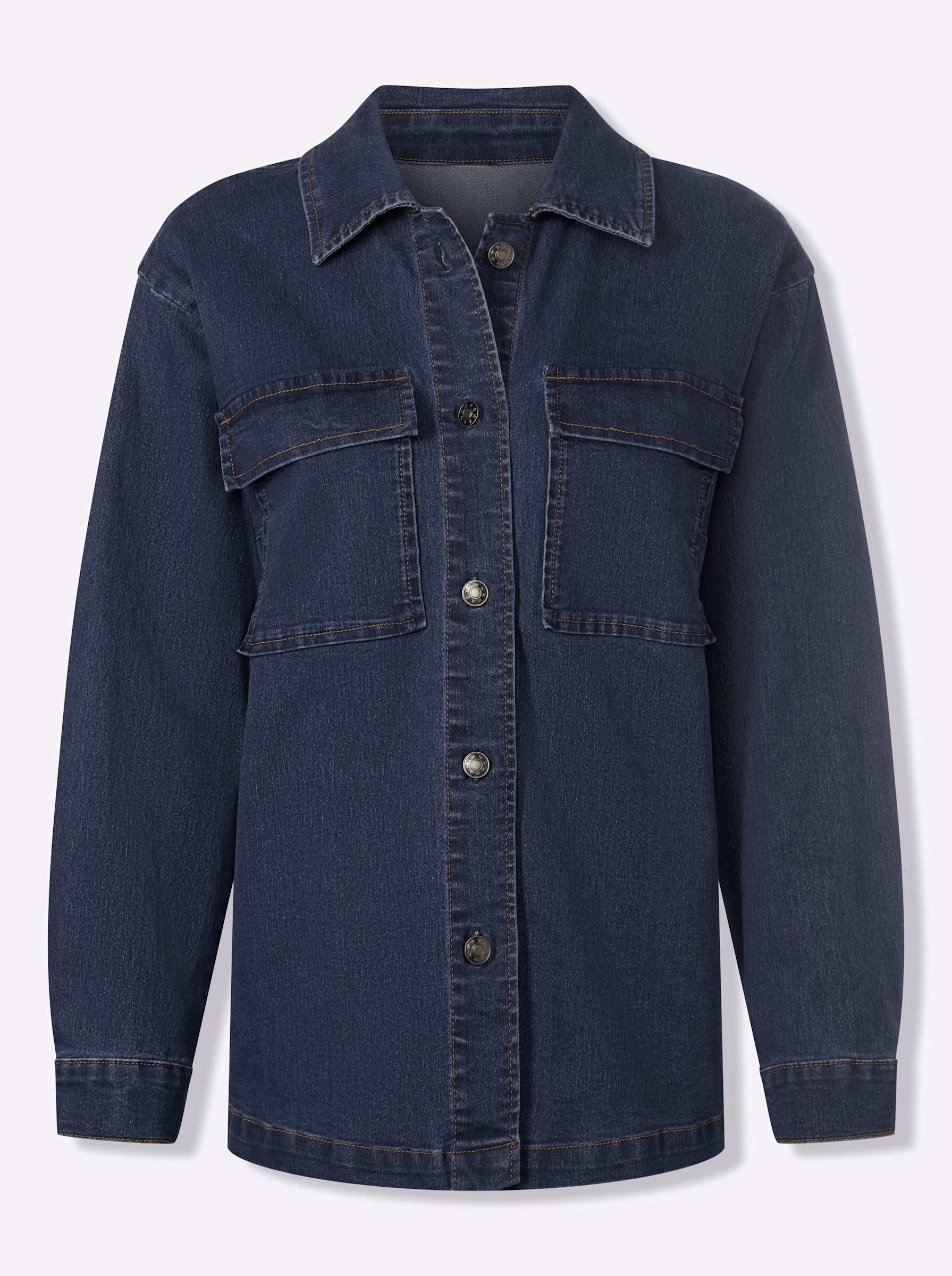 Allwetterjacke Jeans-Jacke Langarm