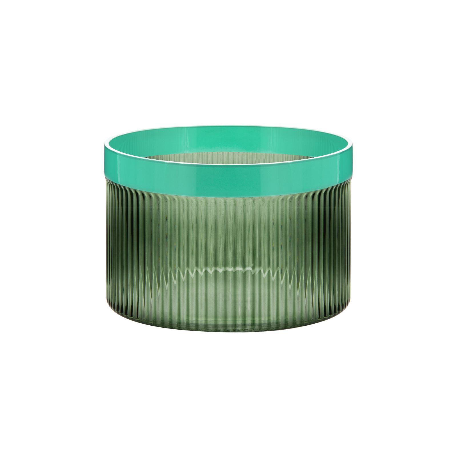 Remember Dekoschale Glasschale GROOVE - S Green, Remember Glasschale GROOVE S Green