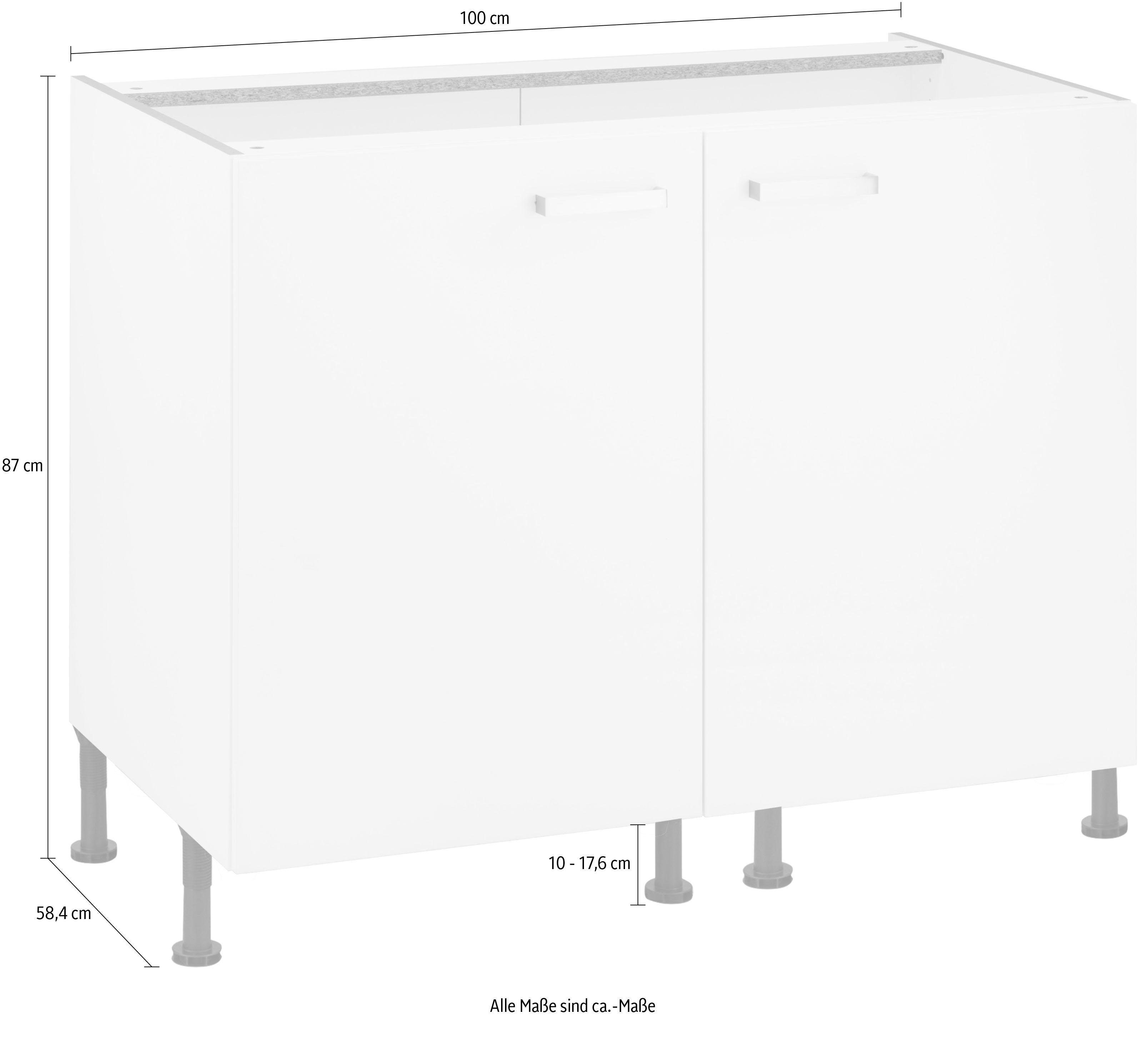 Parma cm basaltgrau OPTIFIT Breite 100 Unterschrank basaltgrau |