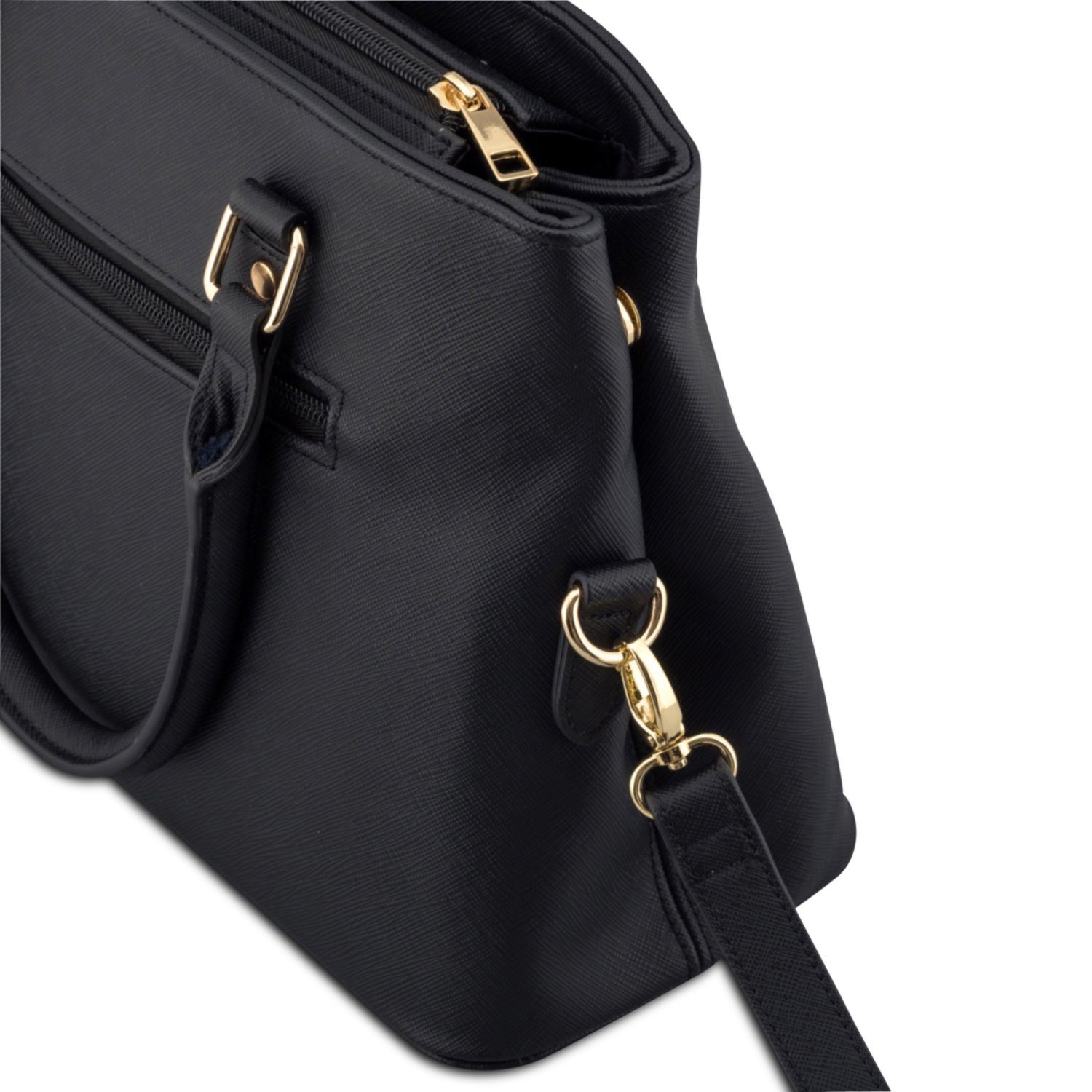 Expatrié Handtasche Julie Handtasche Damen, Shopper (2-tlg), Saffiano Optik