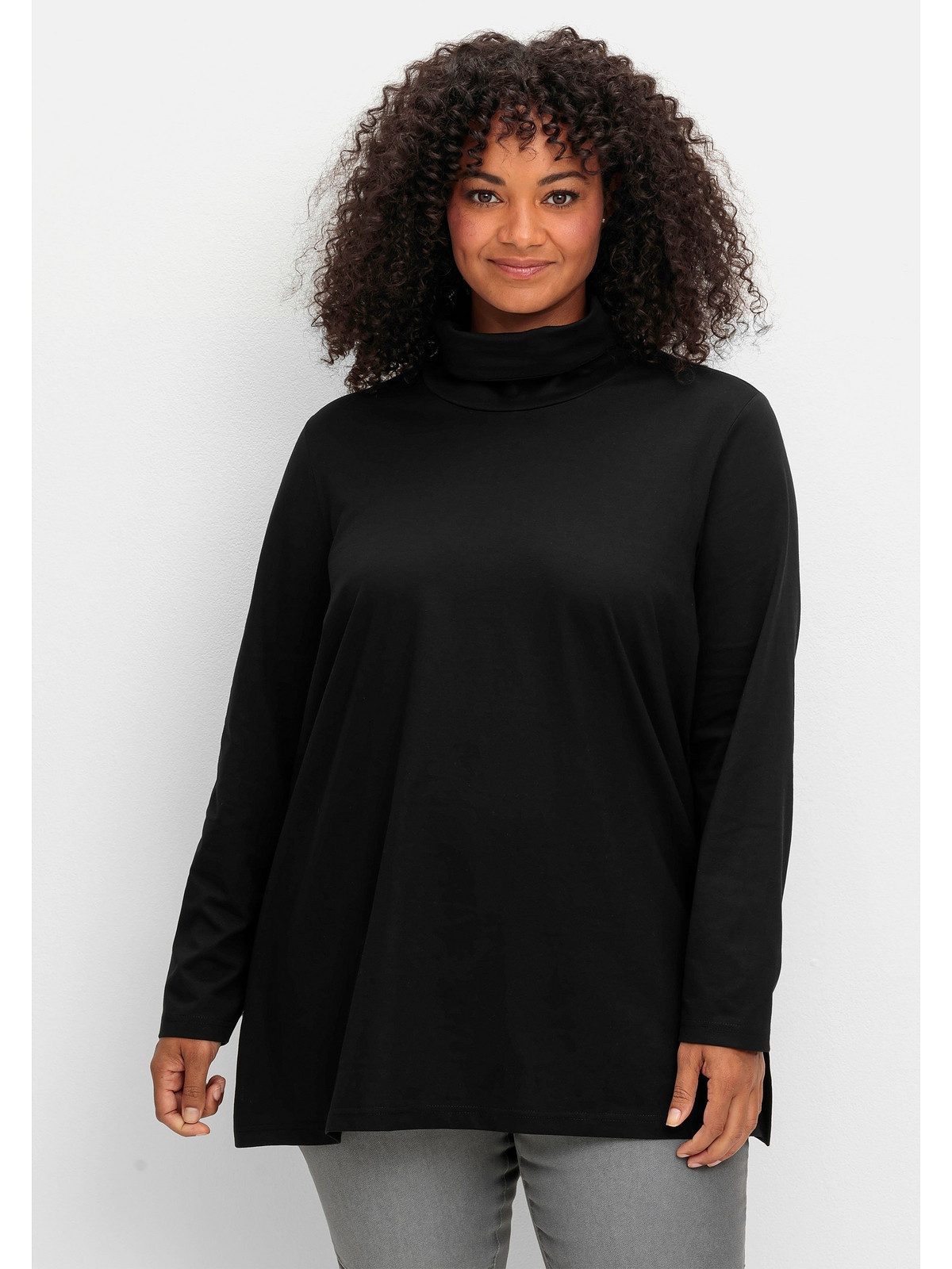 Rollkragenshirt Große Größen