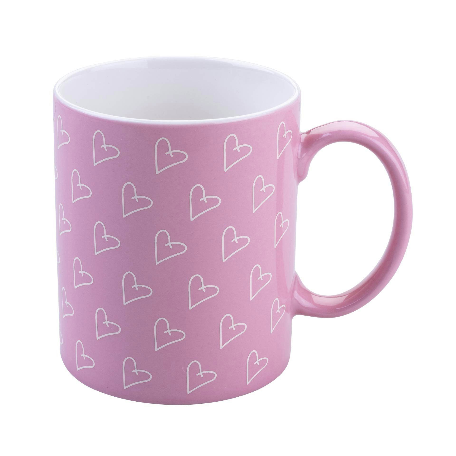 Paris Hilton Tasse Kaffeetasse, Teetasse, Steinguttasse, Herz-Motiv