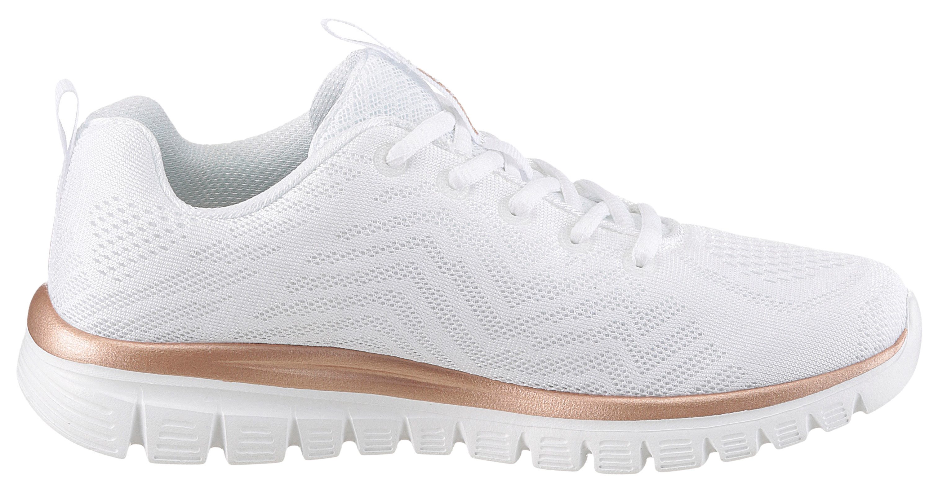 Skechers Graceful - Get Connected Sneaker Freizeitschuh, Halbschuh, Schnürschuh für die Maschinenwäsche geeignet