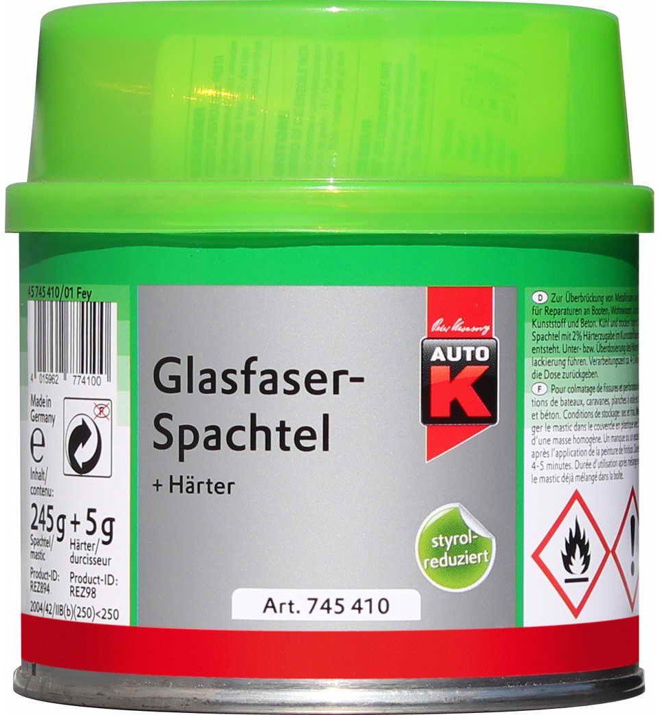 Auto-K Breitspachtel Auto-K Glasfaserspachtel + Härter 250g