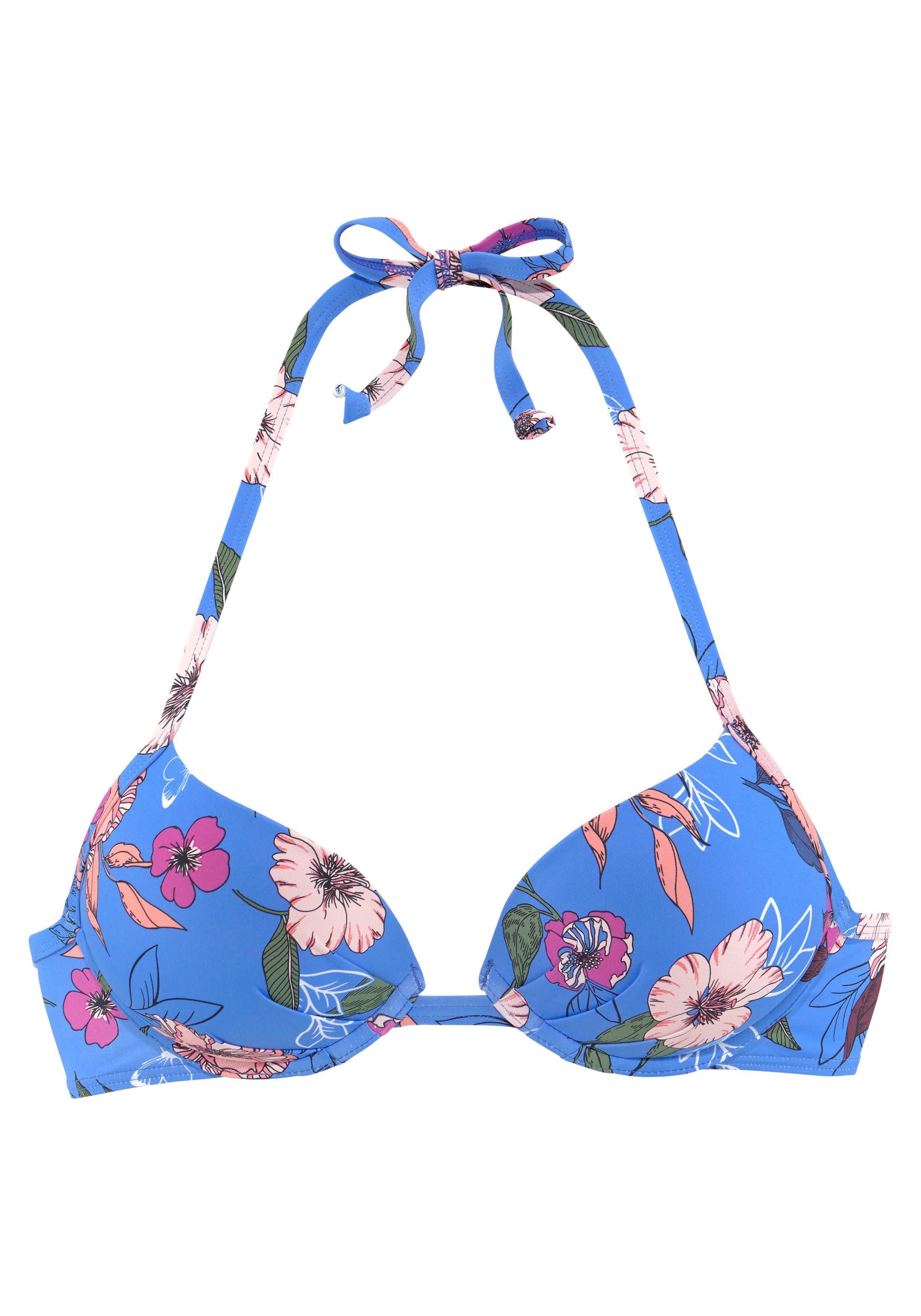 s.Oliver Push-Up-Bikini-Top Maya, mit floralem Design günstig online kaufen