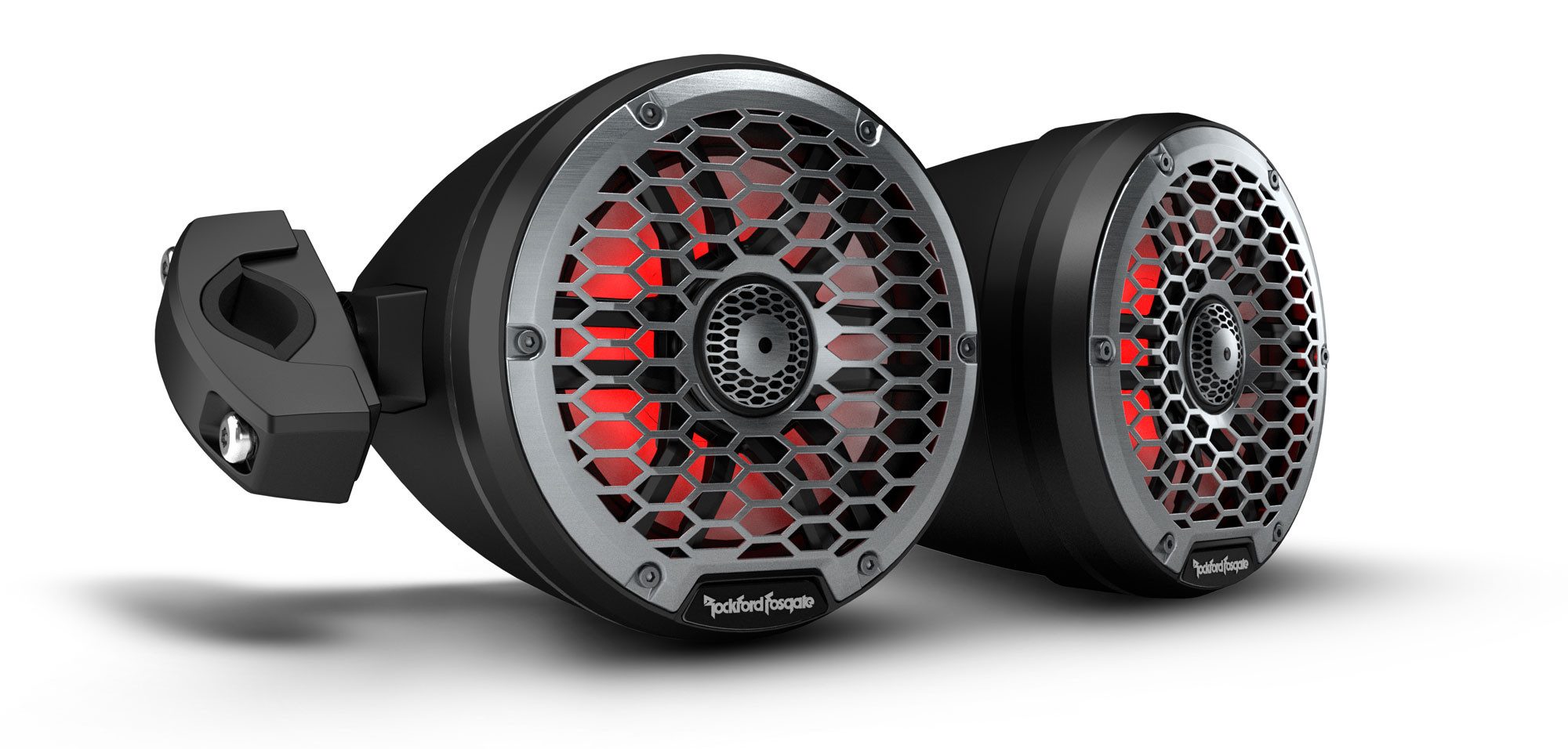 Rockford Fosgate Marine M2WL-65 MB 16,5cm Color Optix Wakeboard Tower Horn Schwarz Auto-Lautsprecher (150 W, 16cm Max:600)