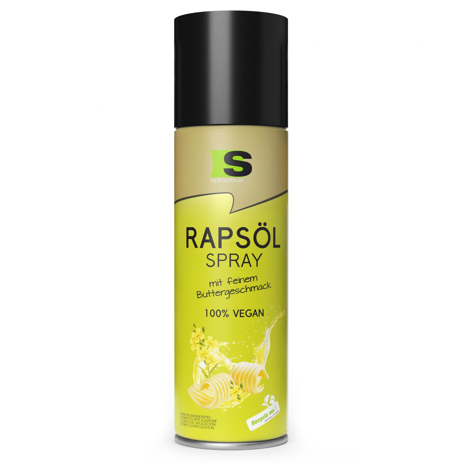 Spraytive Speiseöl 1x 400 ml Rapsöl-Spray mit feinem Buttergeschmack – zum Kochen, Backen, Made in Germany