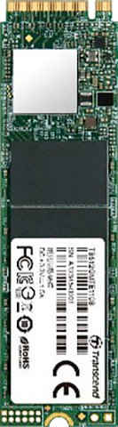 Transcend »MTE110S PCIe SSD 512GB« interne SSD (512 GB) 1700 MB/S Lesegeschwindigkeit, 1400 MB/S Schreibgeschwindigkeit)