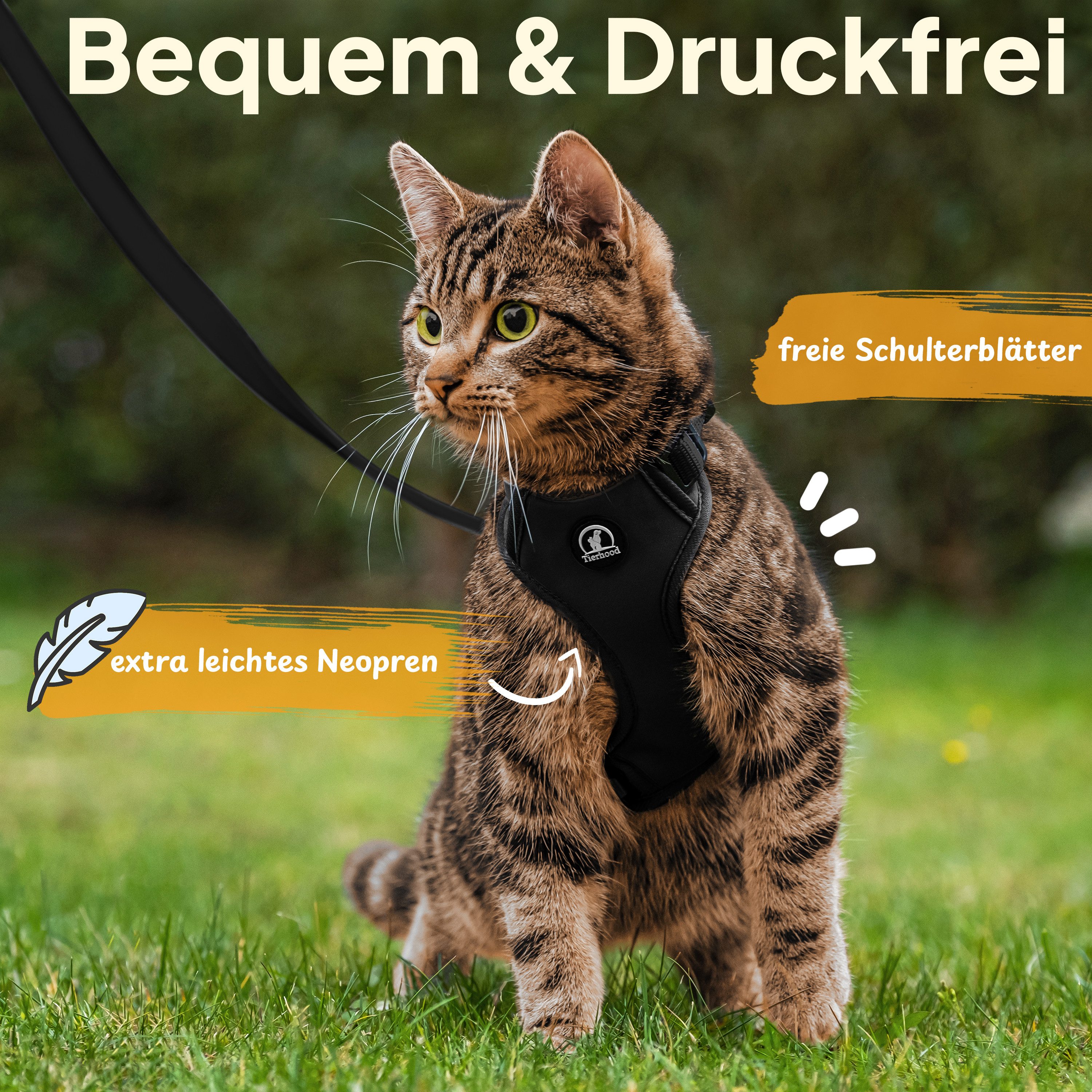 Tierhood Geschirr Katzengeschirr mit Halsklipp - günstig online kaufen