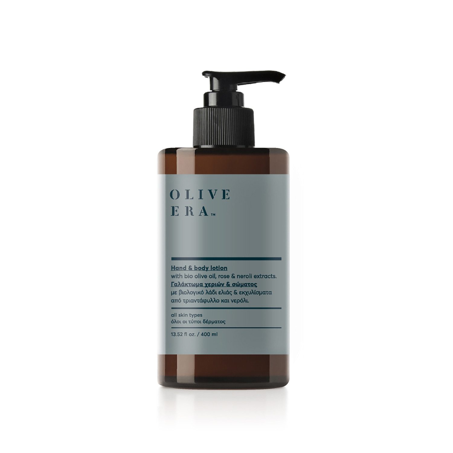 OLIVE ERA Feuchtigkeitscreme Body Lotion 400ml Rose & Neroli, 1-tlg.