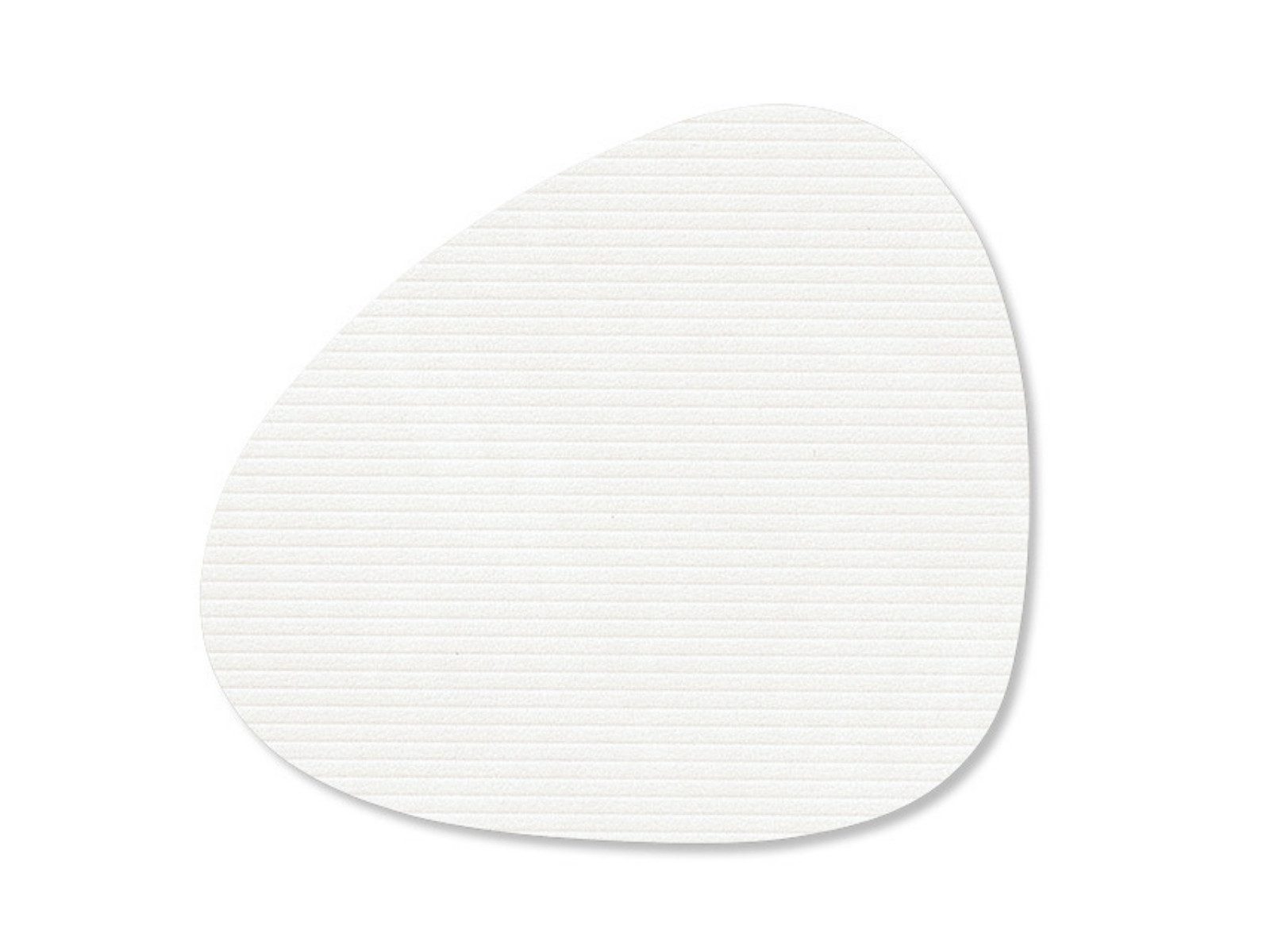 LIND DNA Platzset Corduroy Untersetzer Curve pure white 11x13cm