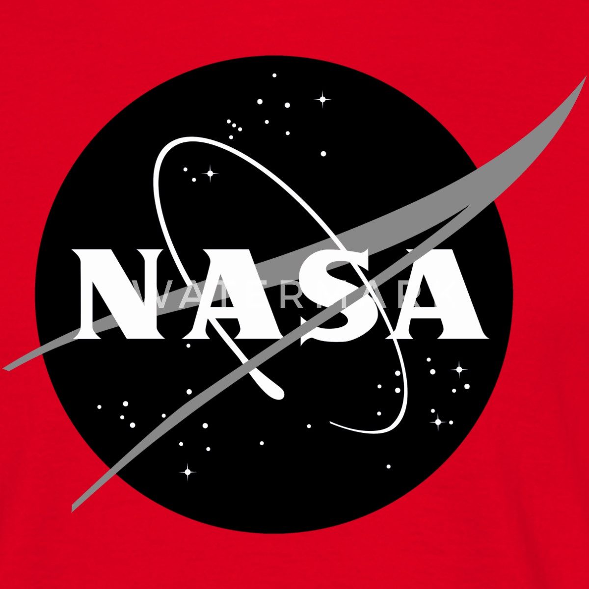 Spreadshirt T-Shirt NASA Classic Logo Schwarz Weiß Männer T-Shirt (1-tlg)