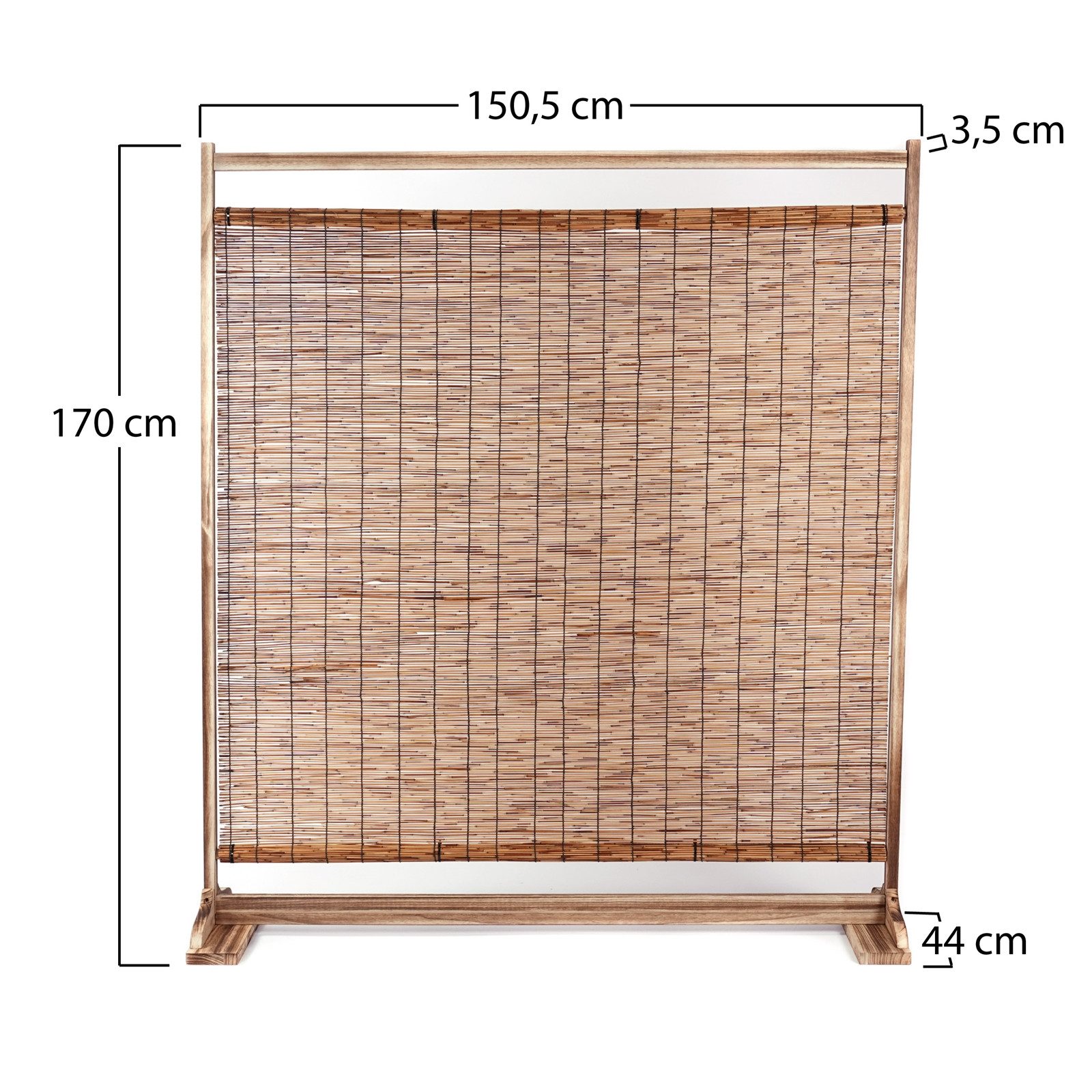 CREEDWOOD Paravent RAUMTEILER "Amara", Schilfrohr, 170x150 günstig online kaufen