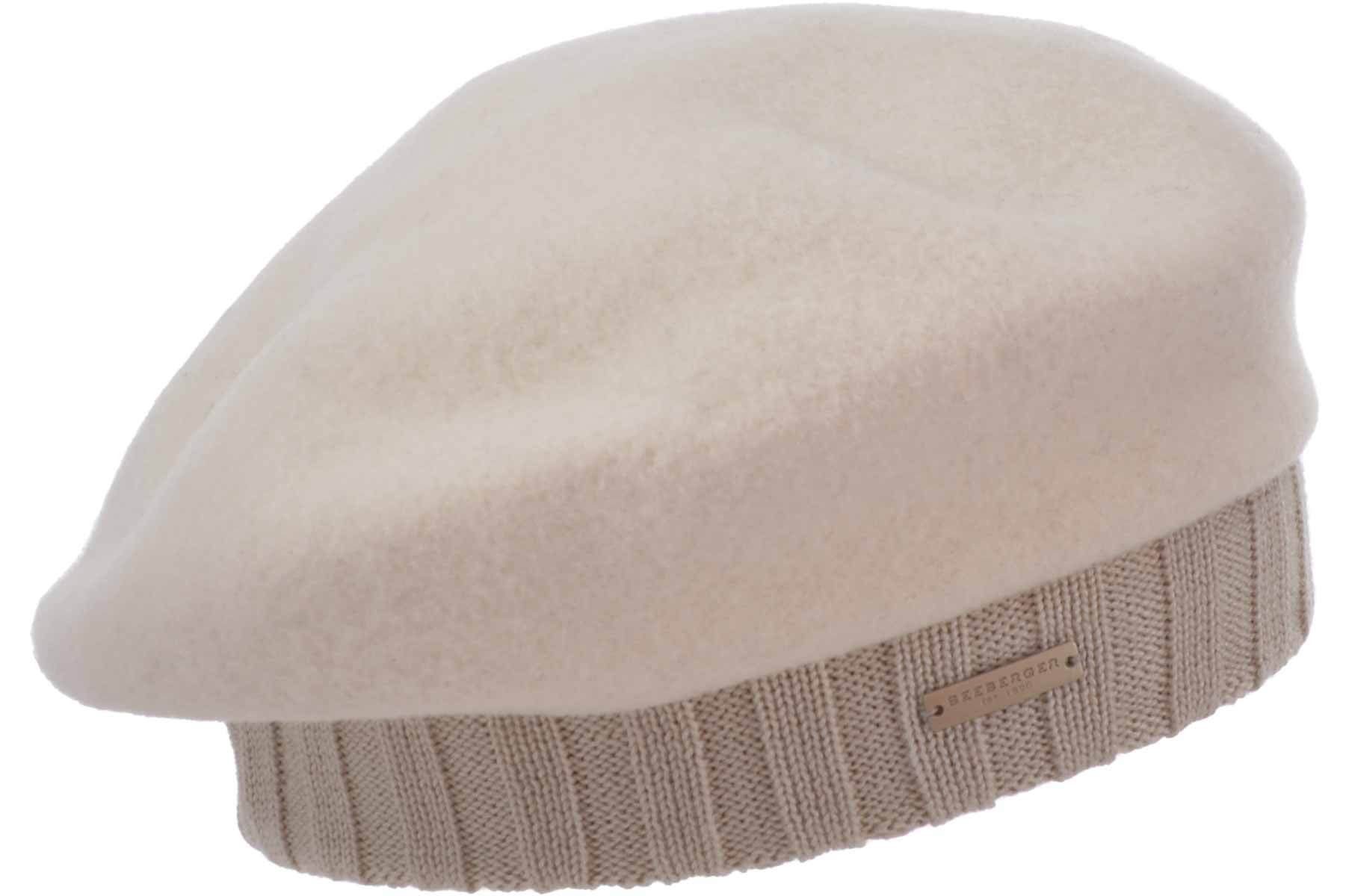 Seeberger Baskenmütze Walk Baskenmütze mit Strickbund 18055-0 günstig online kaufen