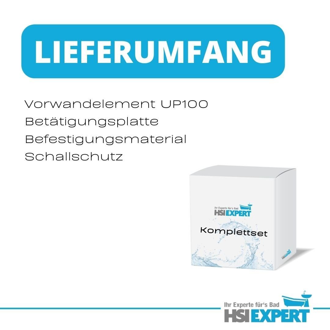 GEBERIT Vorwandelement WC Geberit Spülkasten Betätigungsplatte schwarz, 3 St.