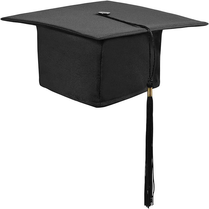 longziming Trilby Graduation Cap Unisex Verstellbare Bachelor Graduation Cap für Uni (1-St)