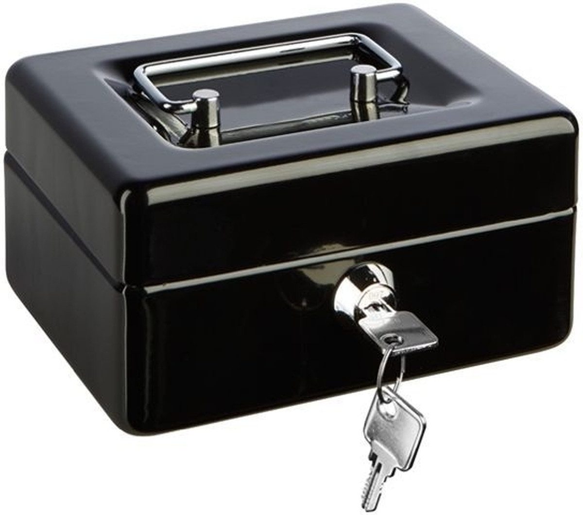 ALCO Geldkassette Geldkassette Stahlblech mit Schloss 310x225x75mm schwarz