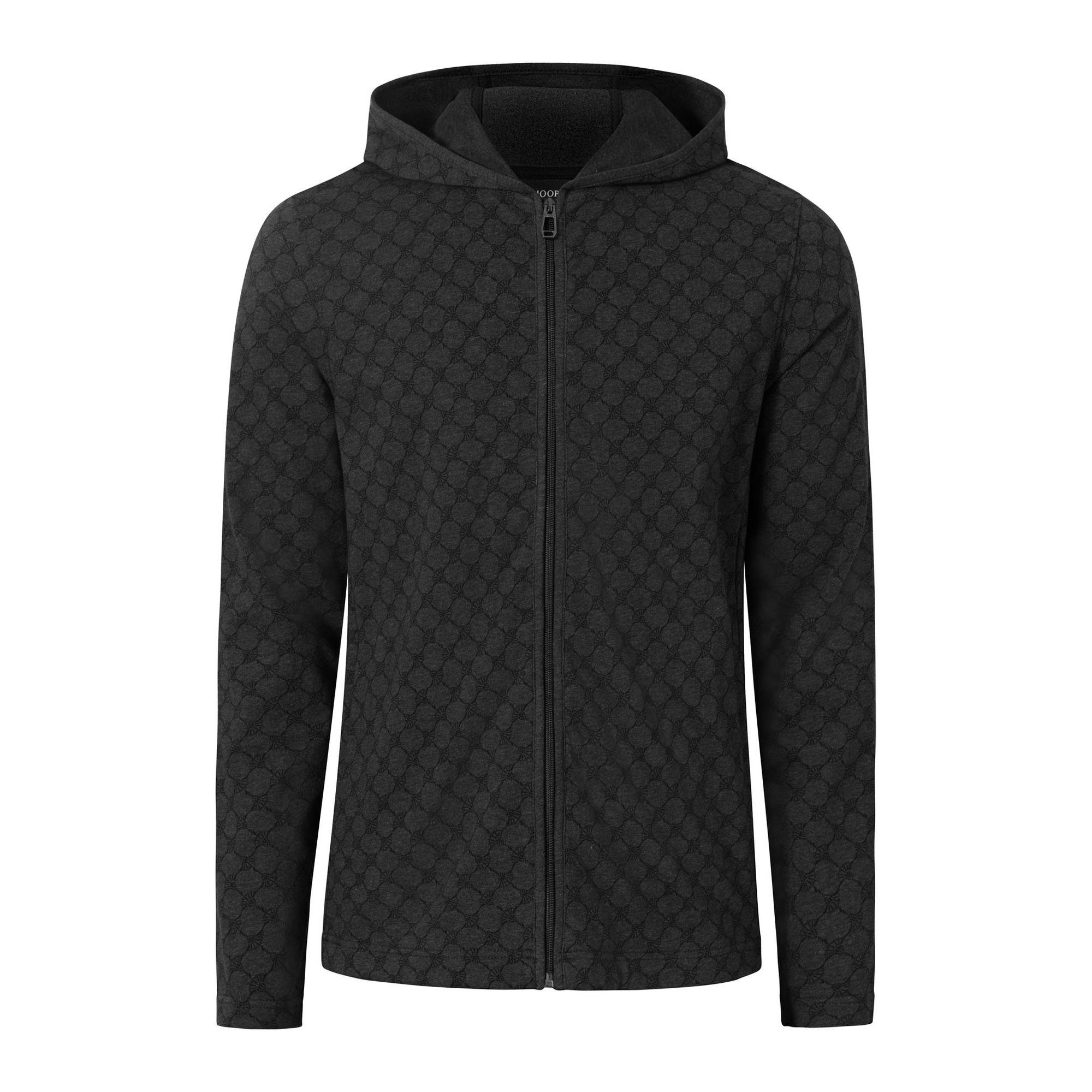 Joop! Sweatshirt Herren Kapuzen-Jacke Hoodie, Homewear Dunkelgrau 