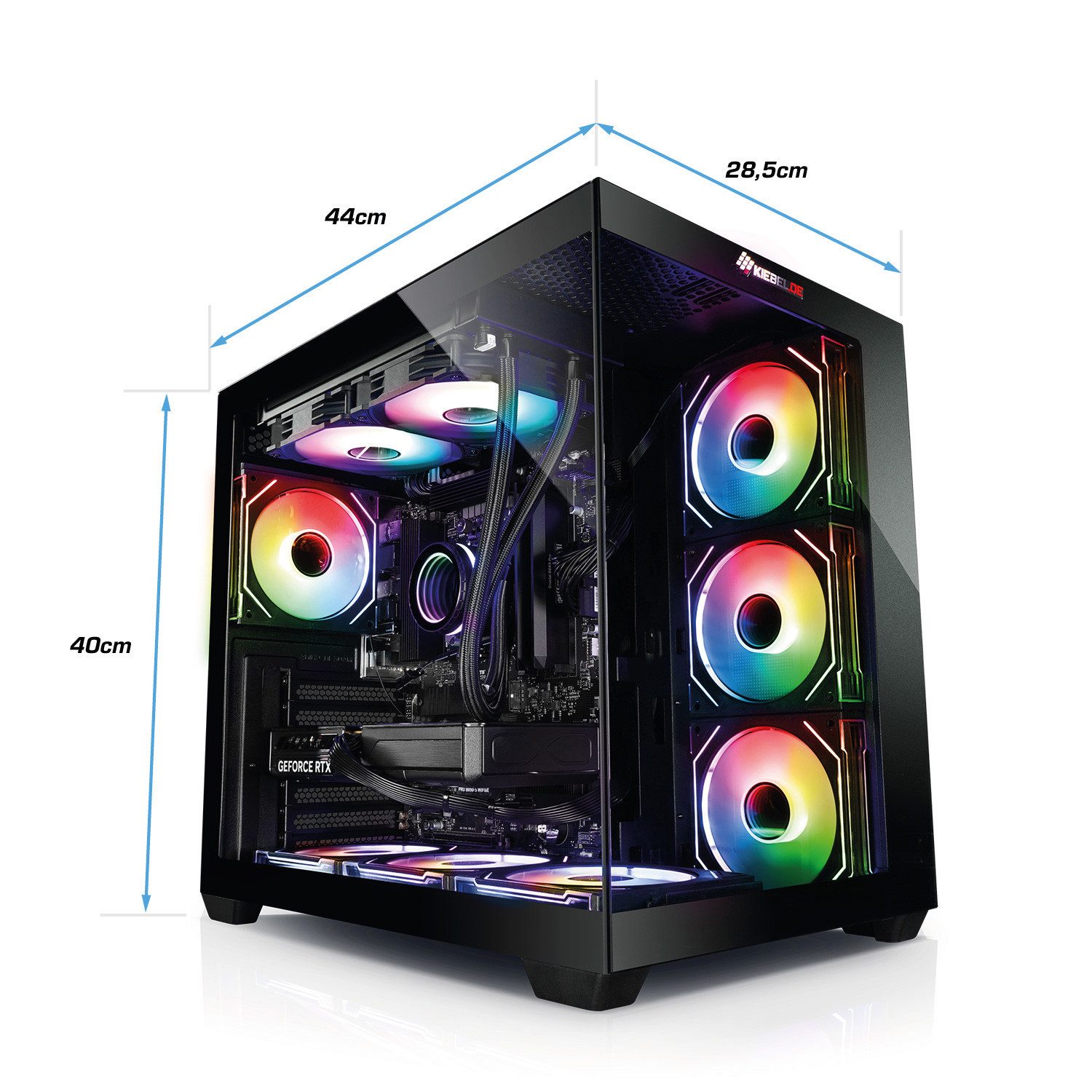 Kiebel Panorama Gaming-PC (Intel Core i9 Intel Core i9-12900KF, RTX 5060, 32 GB RAM, 1000 GB SSD, Wasserkühlung, ARGB-Beleuchtung)