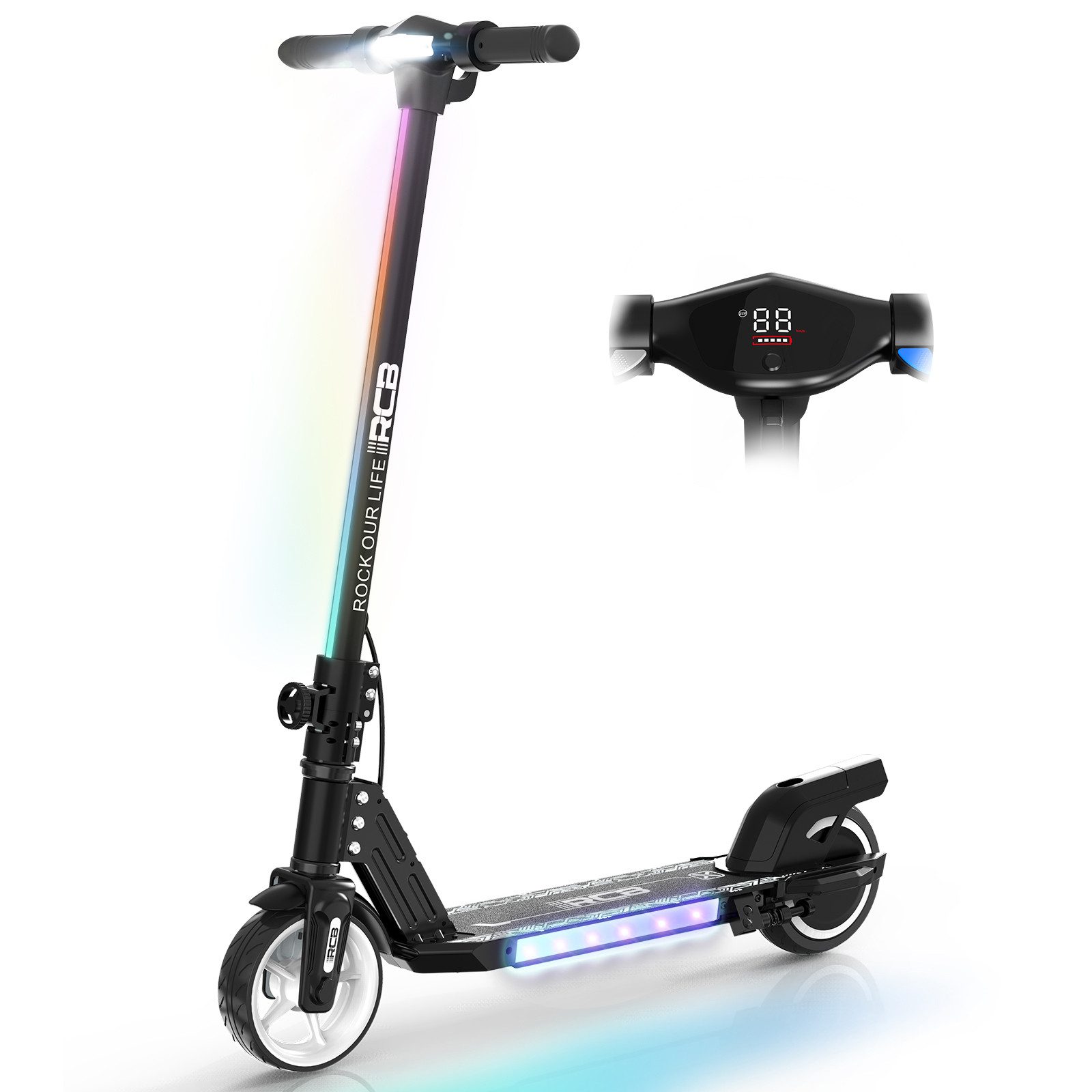 RCB TECH Elektro-Kinderroller R12 Elektrischer Kinder-Scooter, klappbar, bi günstig online kaufen