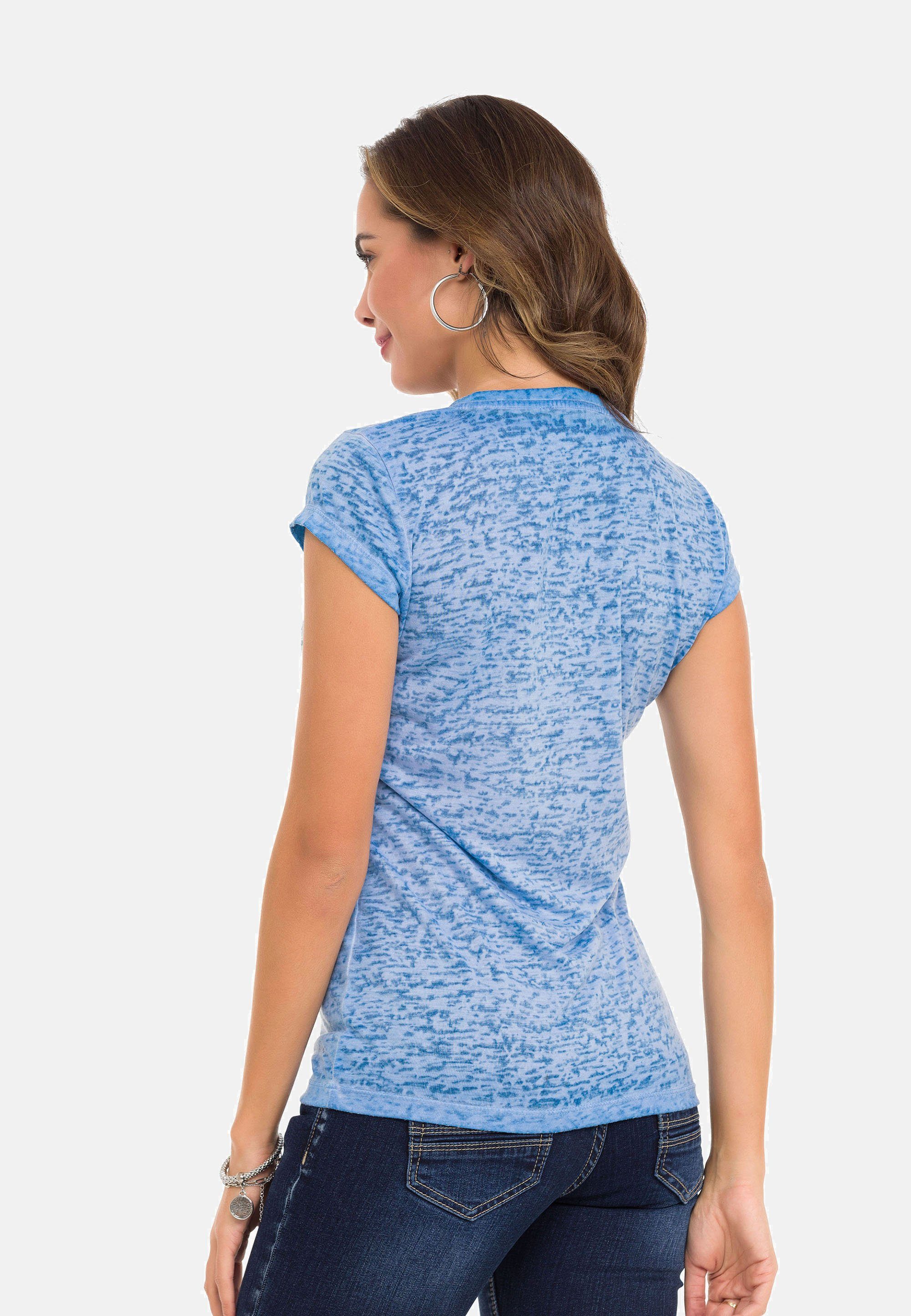 Cipo tollen blau Baxx T-Shirt & Designer-Look im