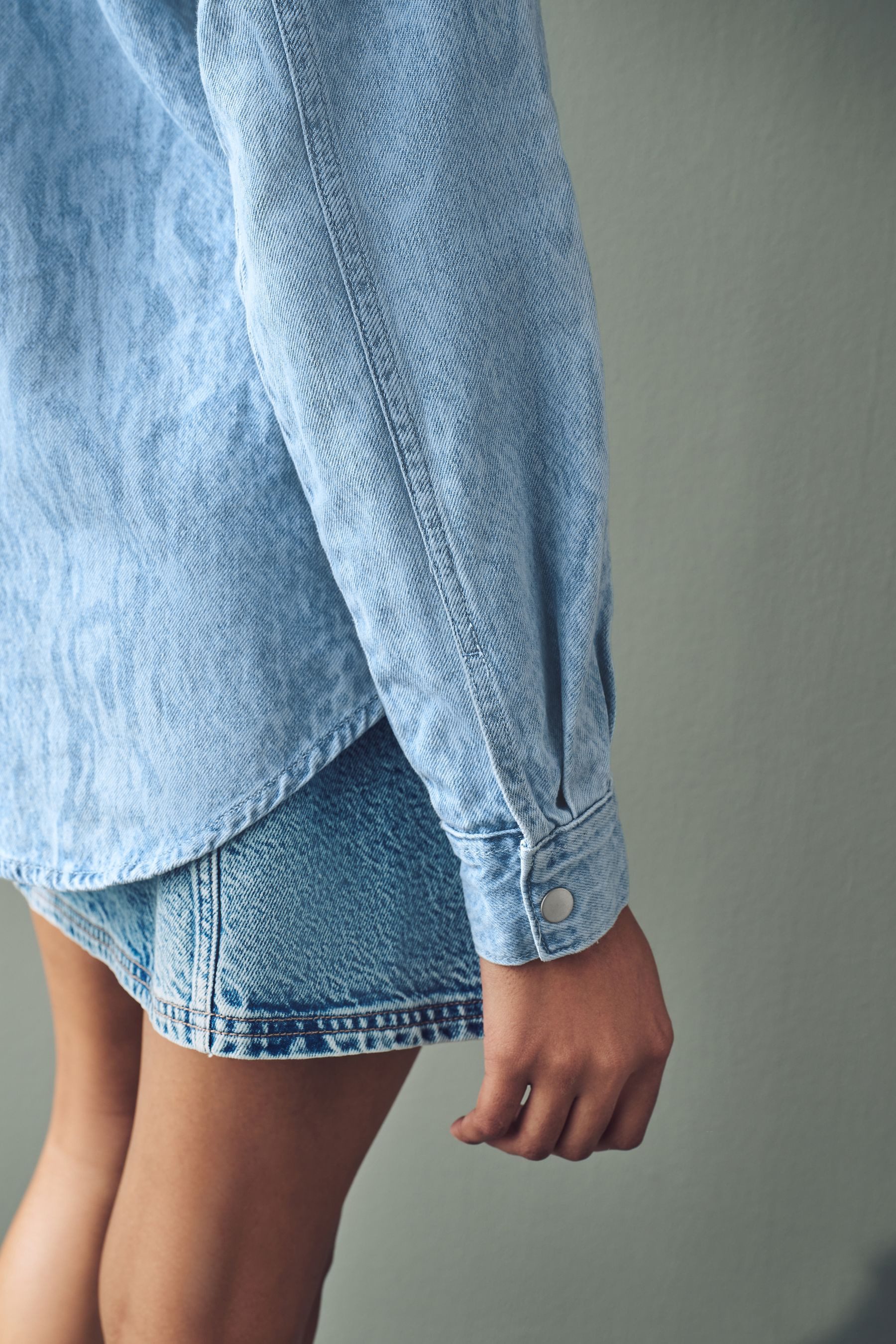 Next Jeanshemd Jeanshemd in Übergröße (1-tlg)