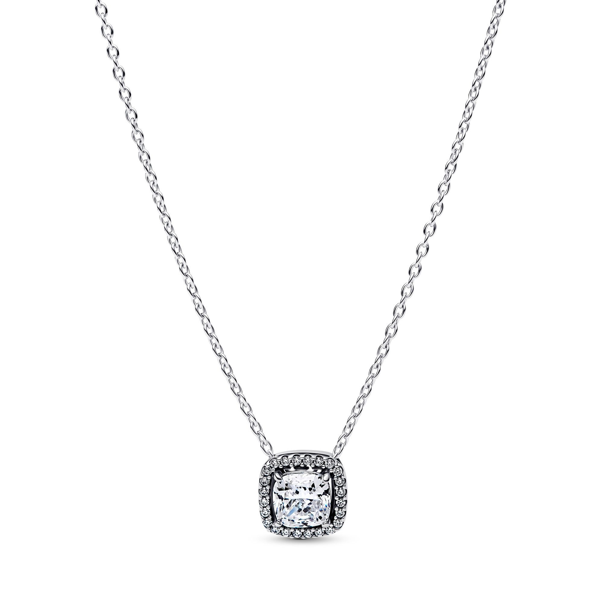 Pandora Kette mit Anhänger Funkelndes Quadrat Heiligenschein günstig online kaufen