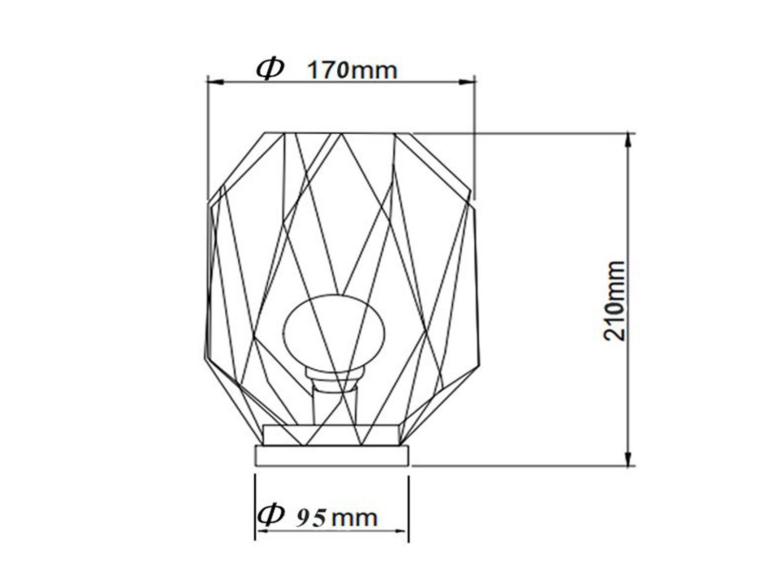 meineWunschleuchte LED Gitter in 21cm H kabellos LED warmweiß, integriert, Batteriebetrieb, Industrie-Design Rost-Optik fest Tischleuchte