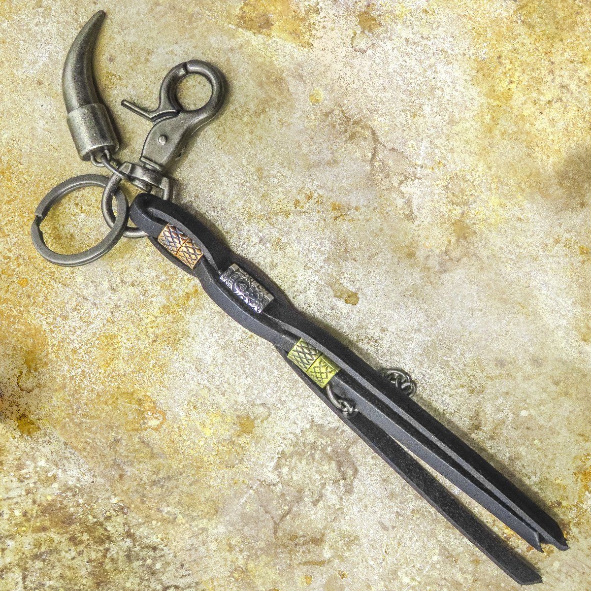 (1-tlg) JACK'S Schlüsselanhänger 54 Keyholder Tooth Metal INN