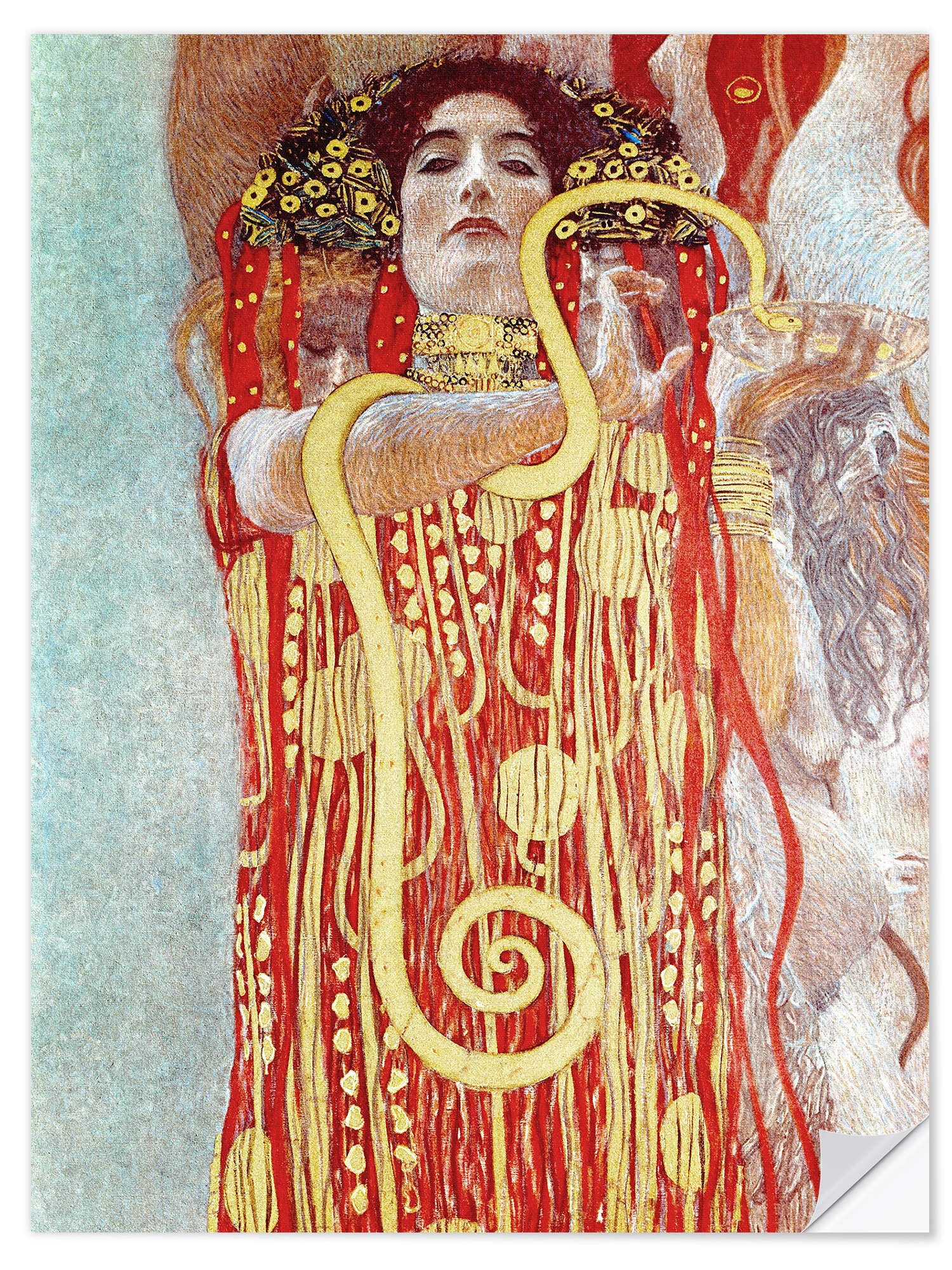 Posterlounge Wandbild Hygieia, Gustav Klimt, erhältlich als Poster, Leinwandbild, Wandsticker oder Acrylglasbild