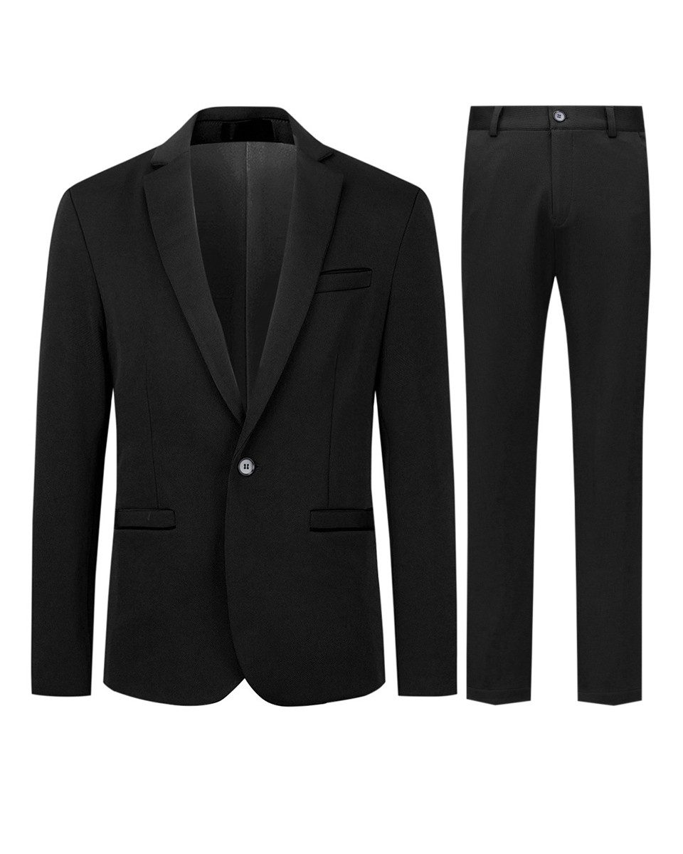 Allthemen Anzug (2 tlg) Slim Fit Hochzeitsanzug mit elastischer Faser günstig online kaufen