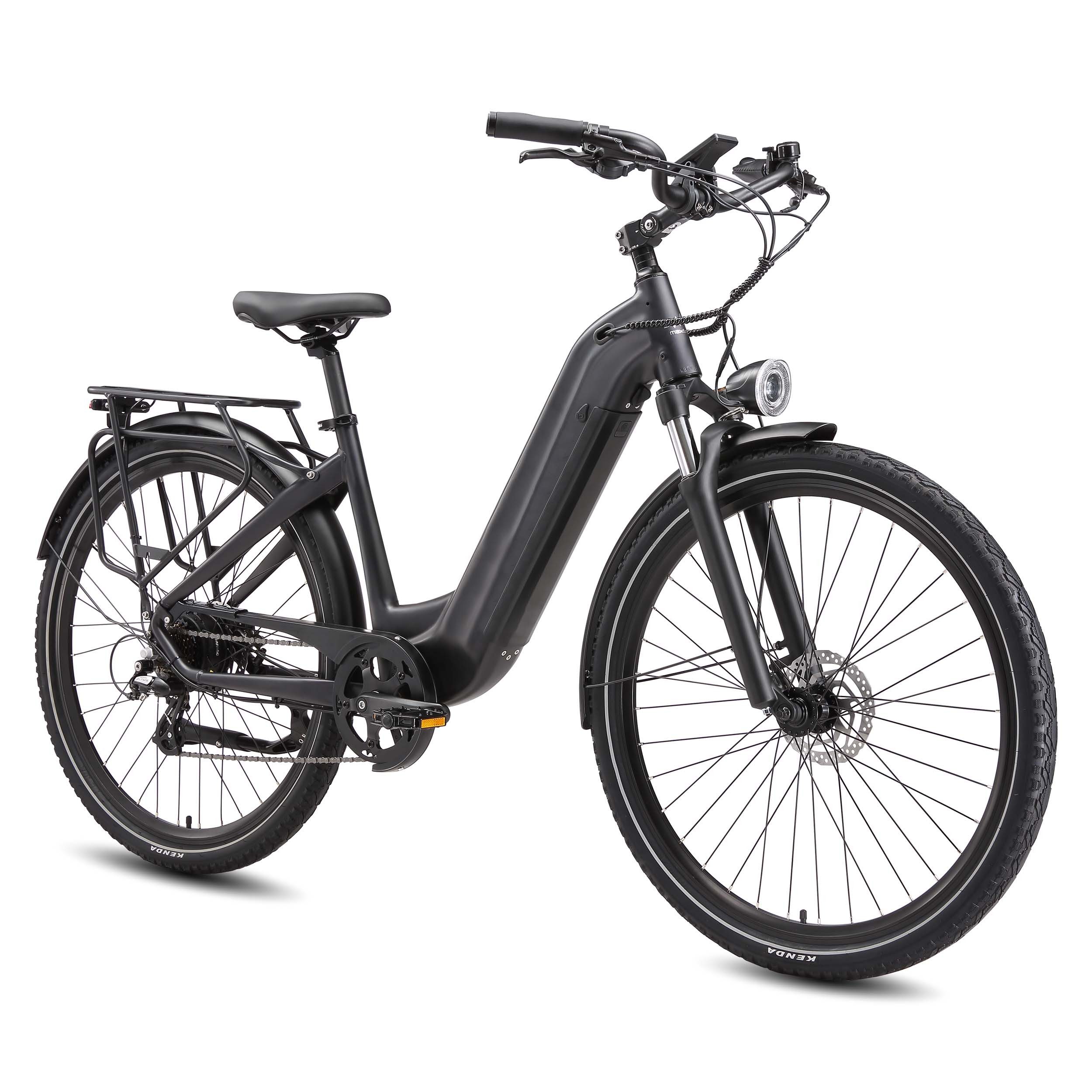 Vankel E-Bike Cityrad Marathon E-Fahrrad Damen u. Herren 810WH Pedelec, 36V 22,5AH 100 km, Kettenschaltung, Heckmotor, 810 Wh, Cityrad 7 Gang Shimano,Scheibenbremsen, Kettenschaltung