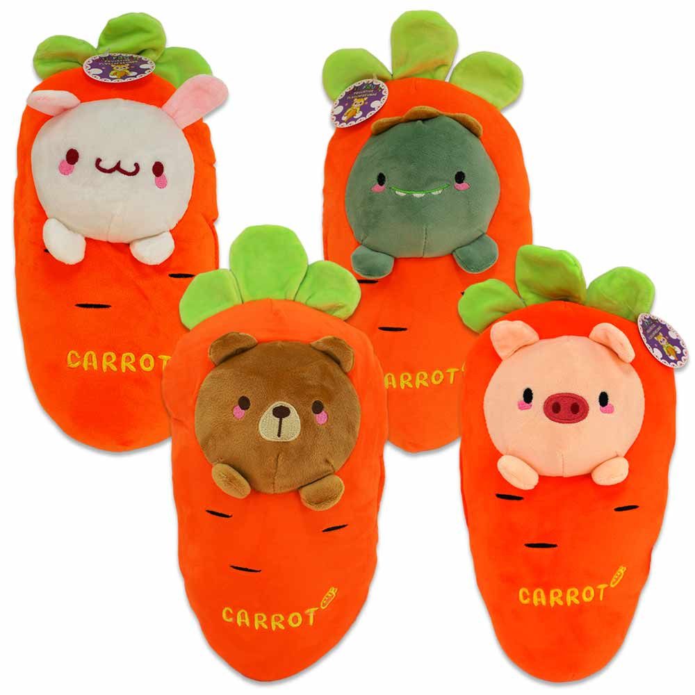Kögler Tierkuscheltier Kawaii Karotte mit Tierchen - ca. 35 cm