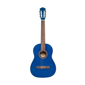 Stagg Konzertgitarre SCL50 3/4-BLUE 3/4 klassische Gitarre mit Lindendecke, blau