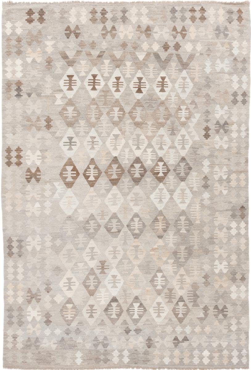 Orientteppich Afghan 202x294 rechteckig, Moderner Nain Handgewebter Orientteppich, Trading, Höhe: Heritage 3 mm Kelim