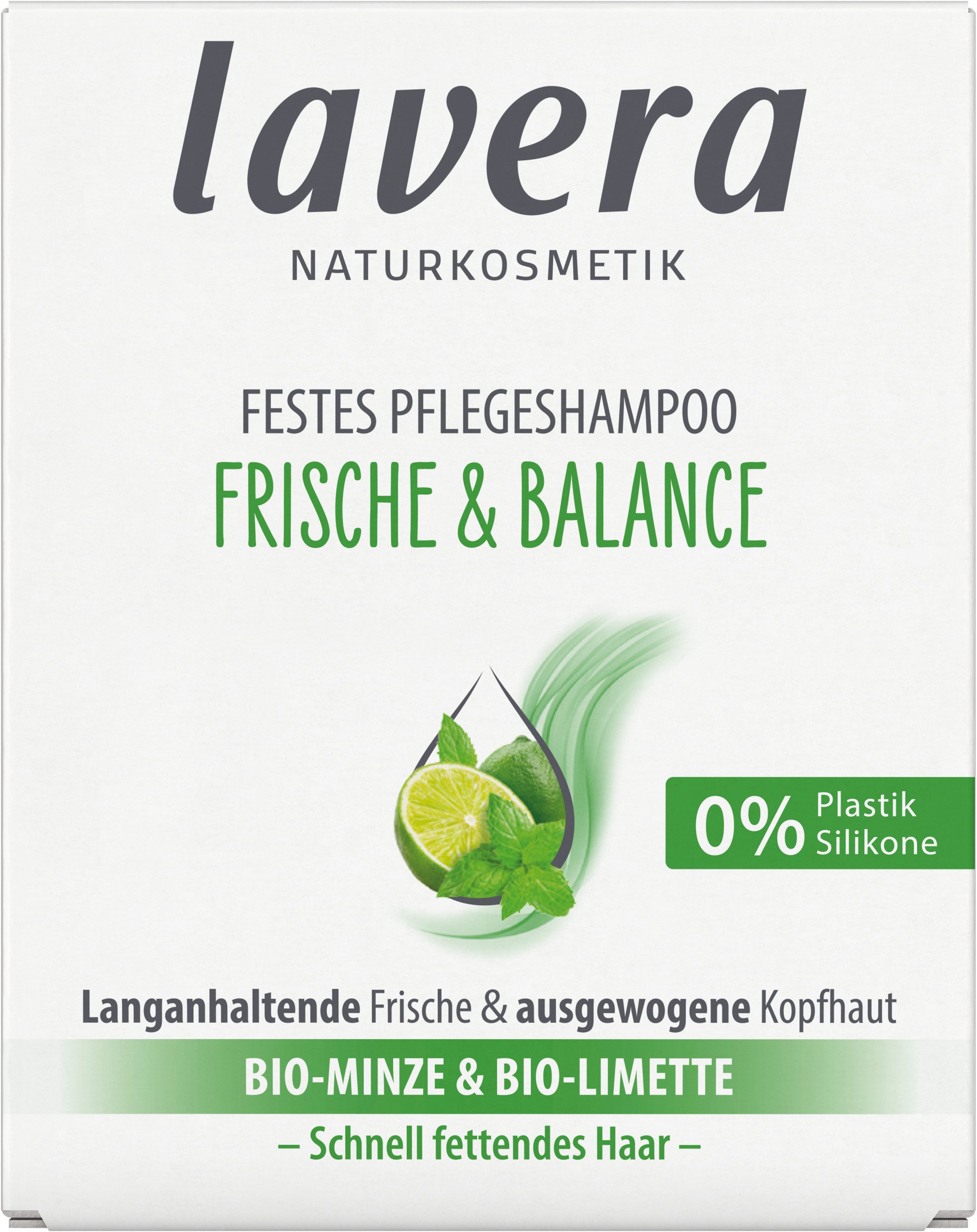 lavera Festes Haarshampoo Festes Pflegeshampoo Frische & Balance