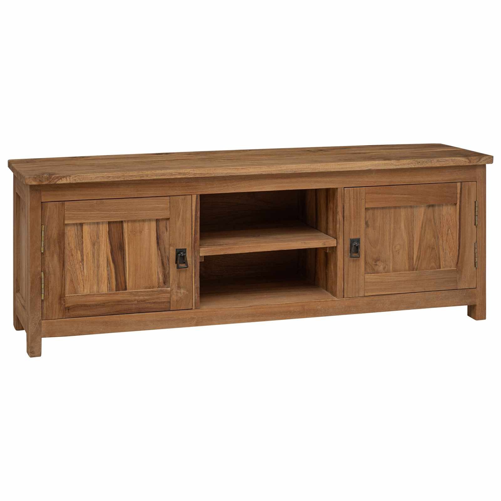 vidaXL TV-Schrank TV-Schrank 110 x 30 x 40 cm Natur Massivholz (1-St)
