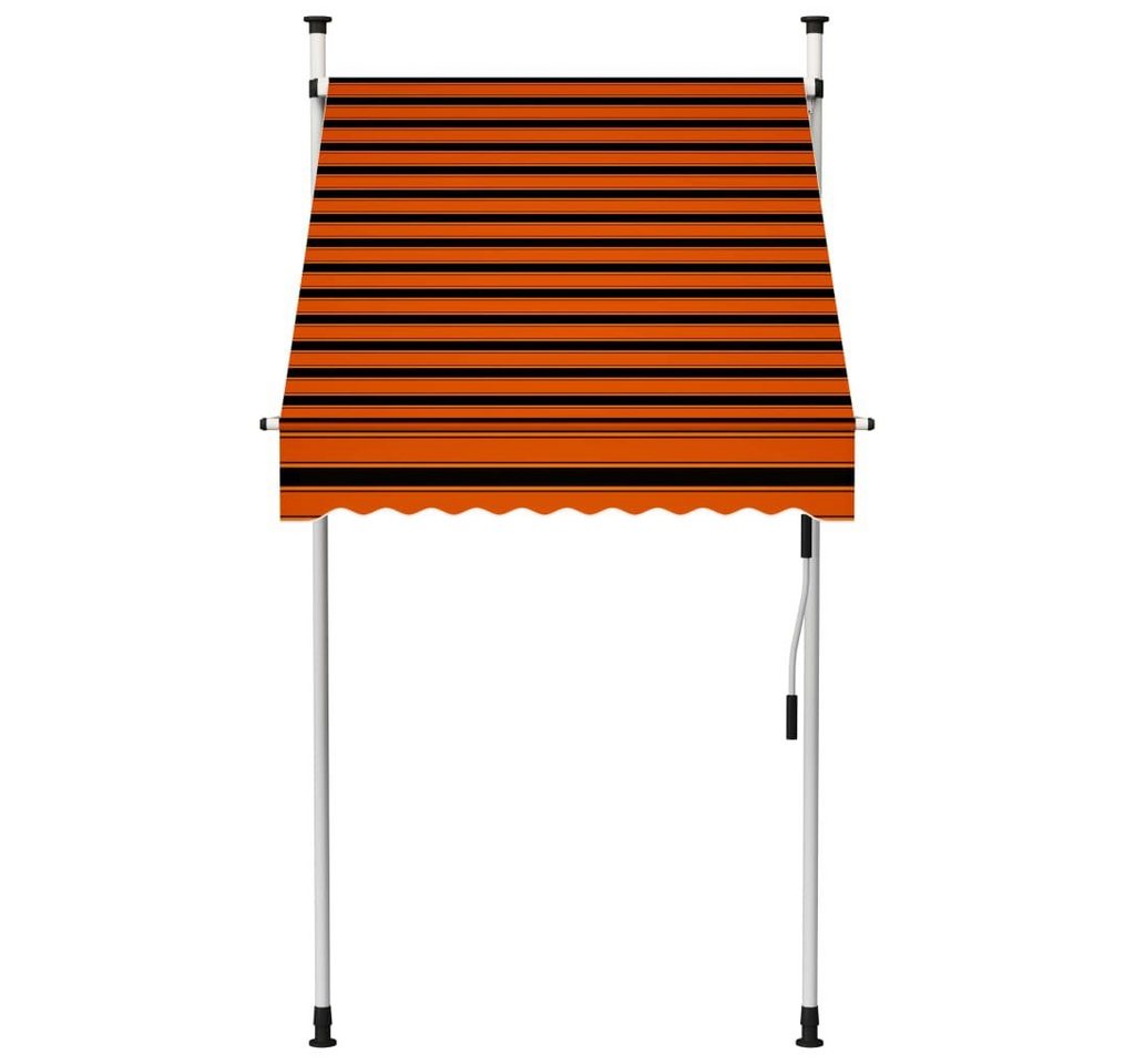 Thumbnail - furnicato Markise Einziehbare Handbetrieben 100 cm Orange und Braun (1-St)