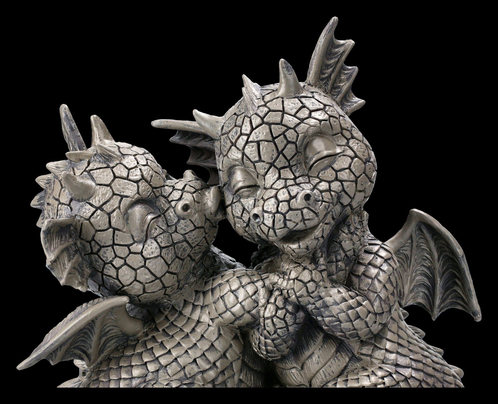 GmbH Figuren - Liebespaar Garten Shop Gartenfigur Gartenfigur Küsschen - Figur Fantasy Drachen