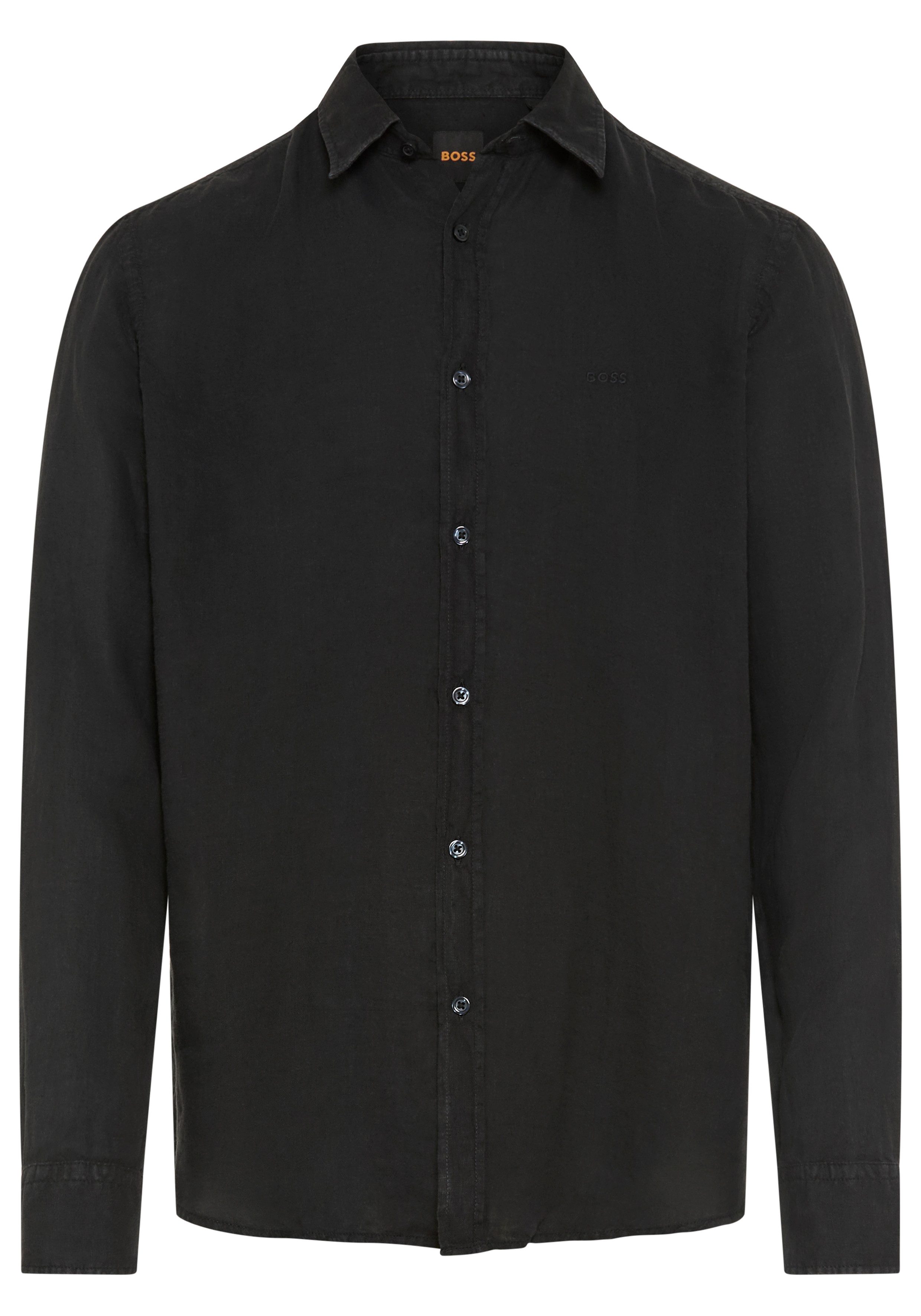 BOSS ORANGE Leinenhemd Relegant 6 M Kentkragen, reines Leinen, Regular Fit